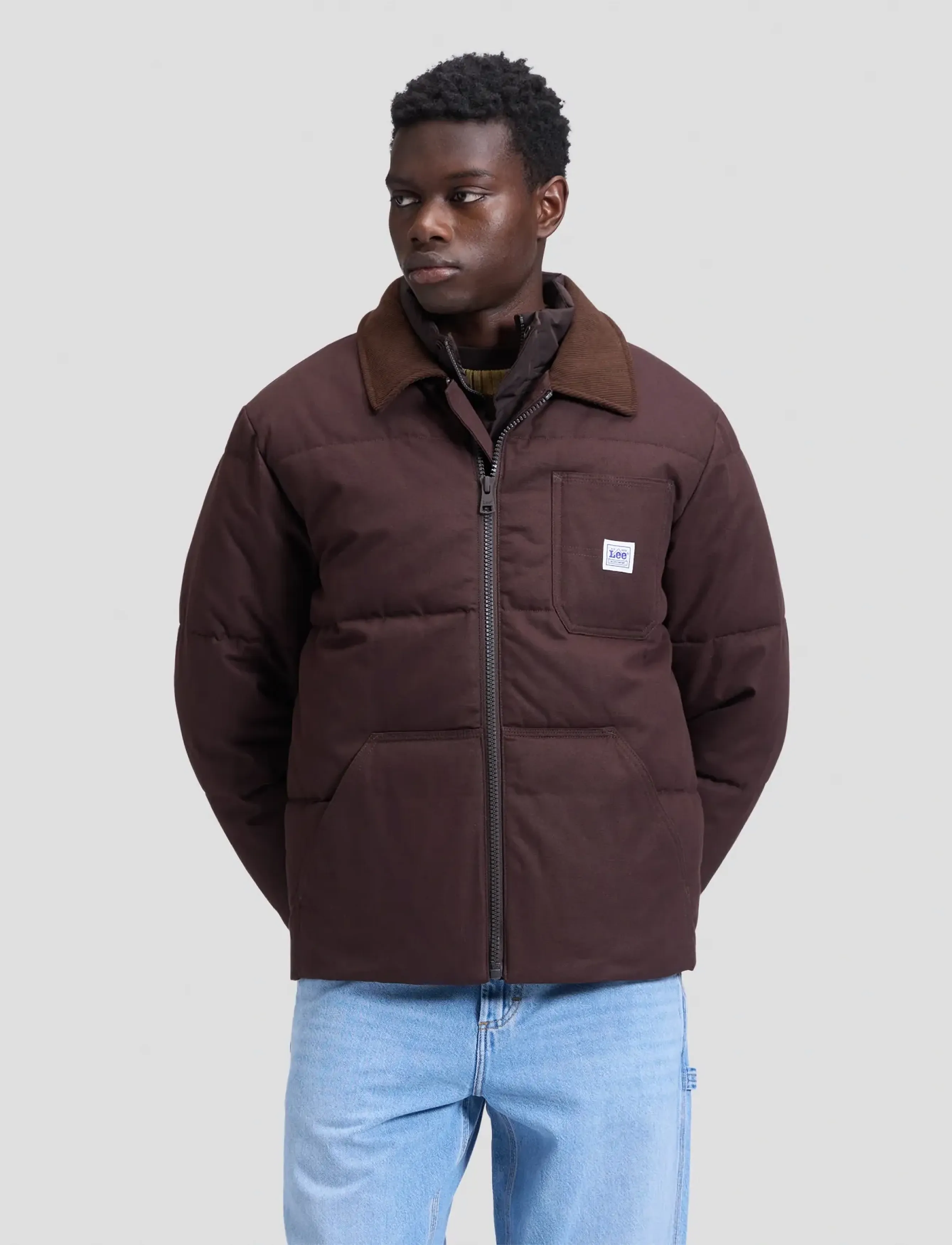 Lee Jeans WORKWEAR PUFFER - Uus - CHOCOLATE TORTE / brown