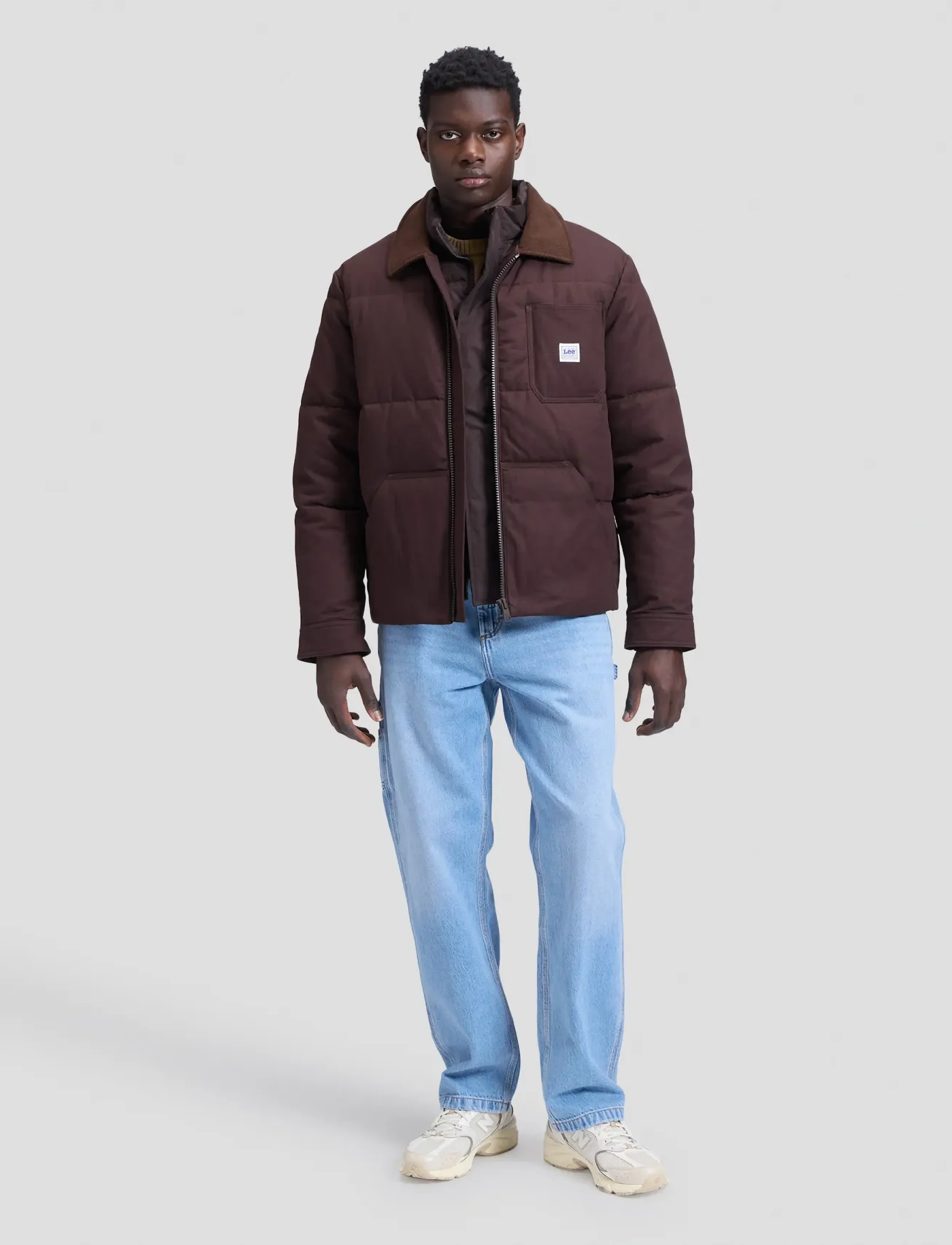 Lee Jeans - WORKWEAR PUFFER - chocolate torte - 3
