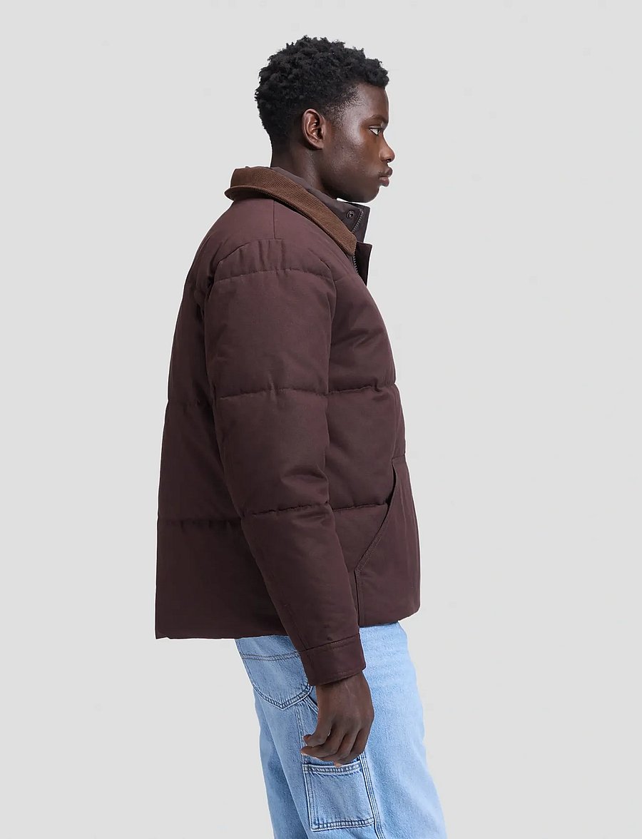 Lee Jeans - WORKWEAR PUFFER - efterårsjakker - chocolate torte - 4