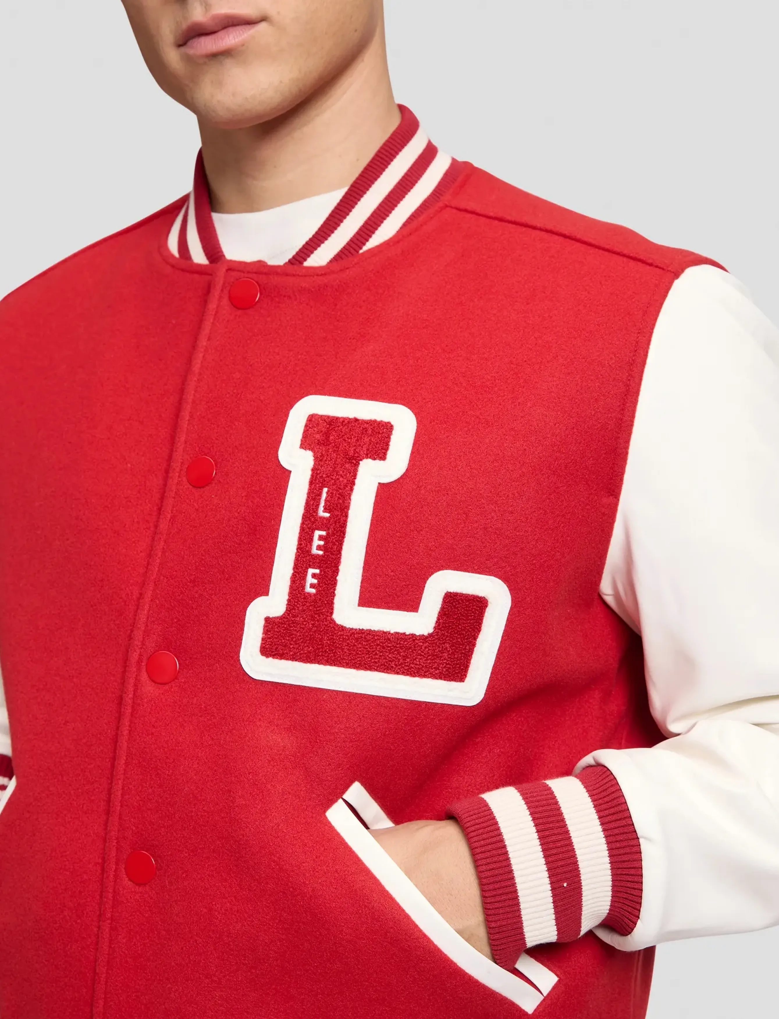 Lee Jeans Letterman Jkt bomberjackor herr – bild 6