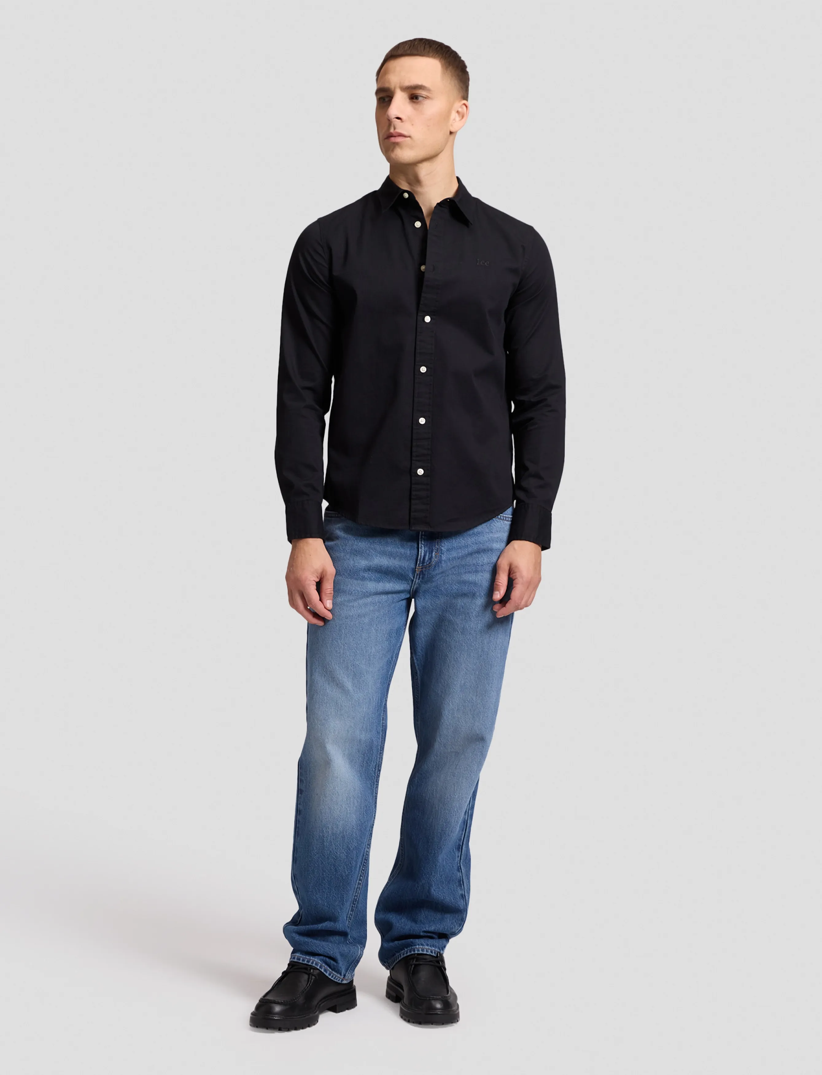 Lee Jeans - LS CLEAN SHIRT - casual hemden - black - 3