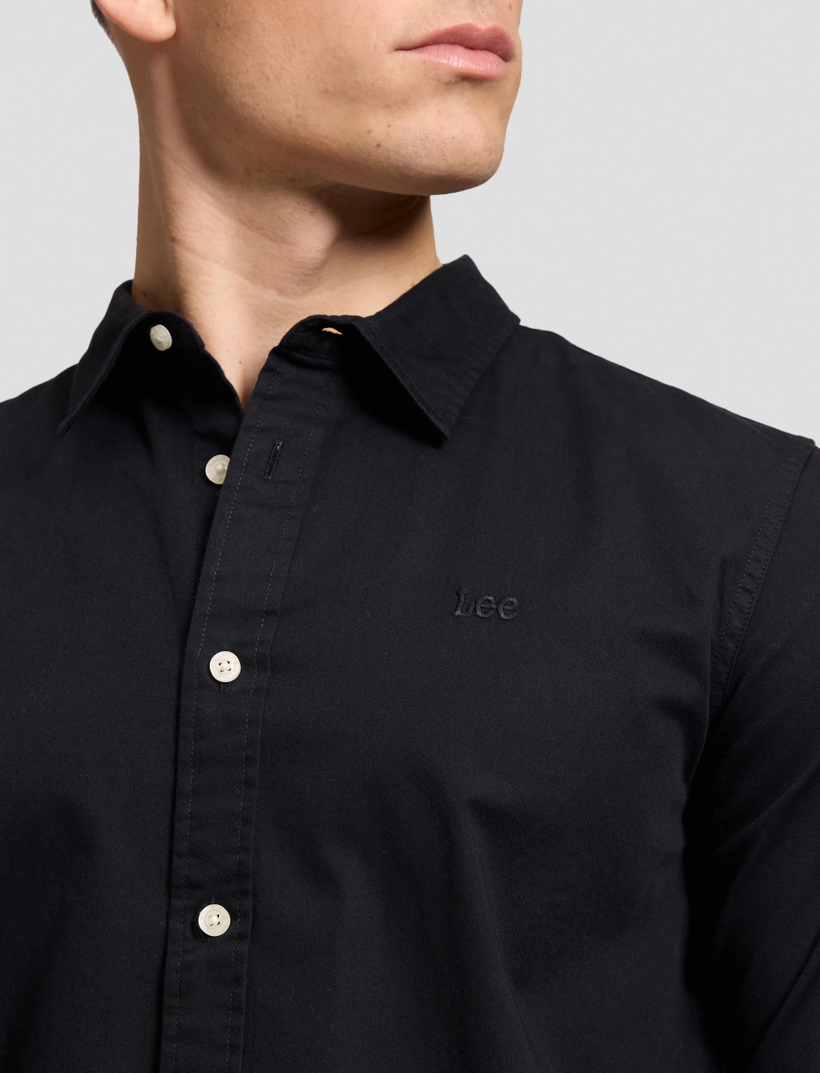 Lee Jeans - LS CLEAN SHIRT - casual hemden - black - 5