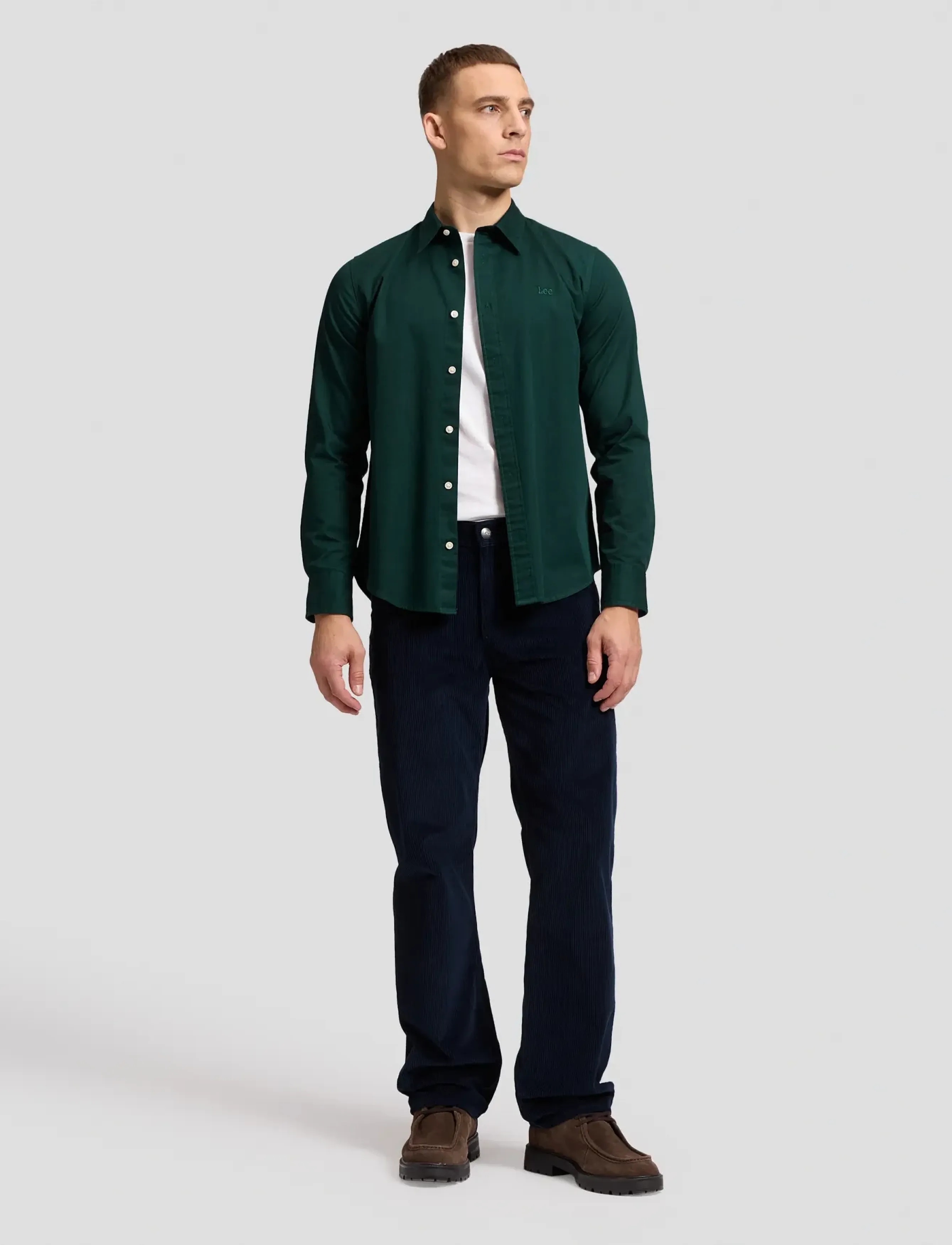 Lee Jeans - LS CLEAN SHIRT - casual hemden - jade forest - 3