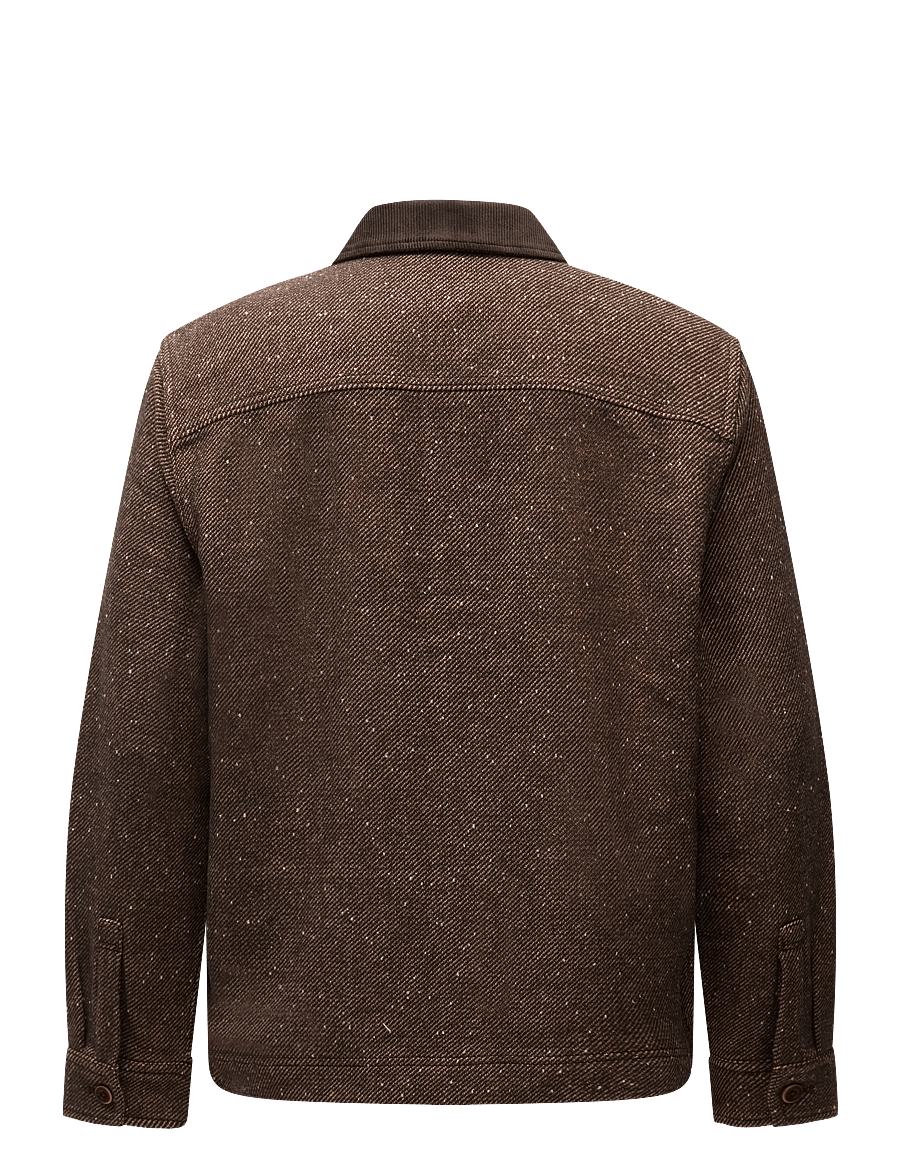 Lee Jeans - CORD COLLAR MIX OVERSHIRT - jackor - chocolate torte - 2