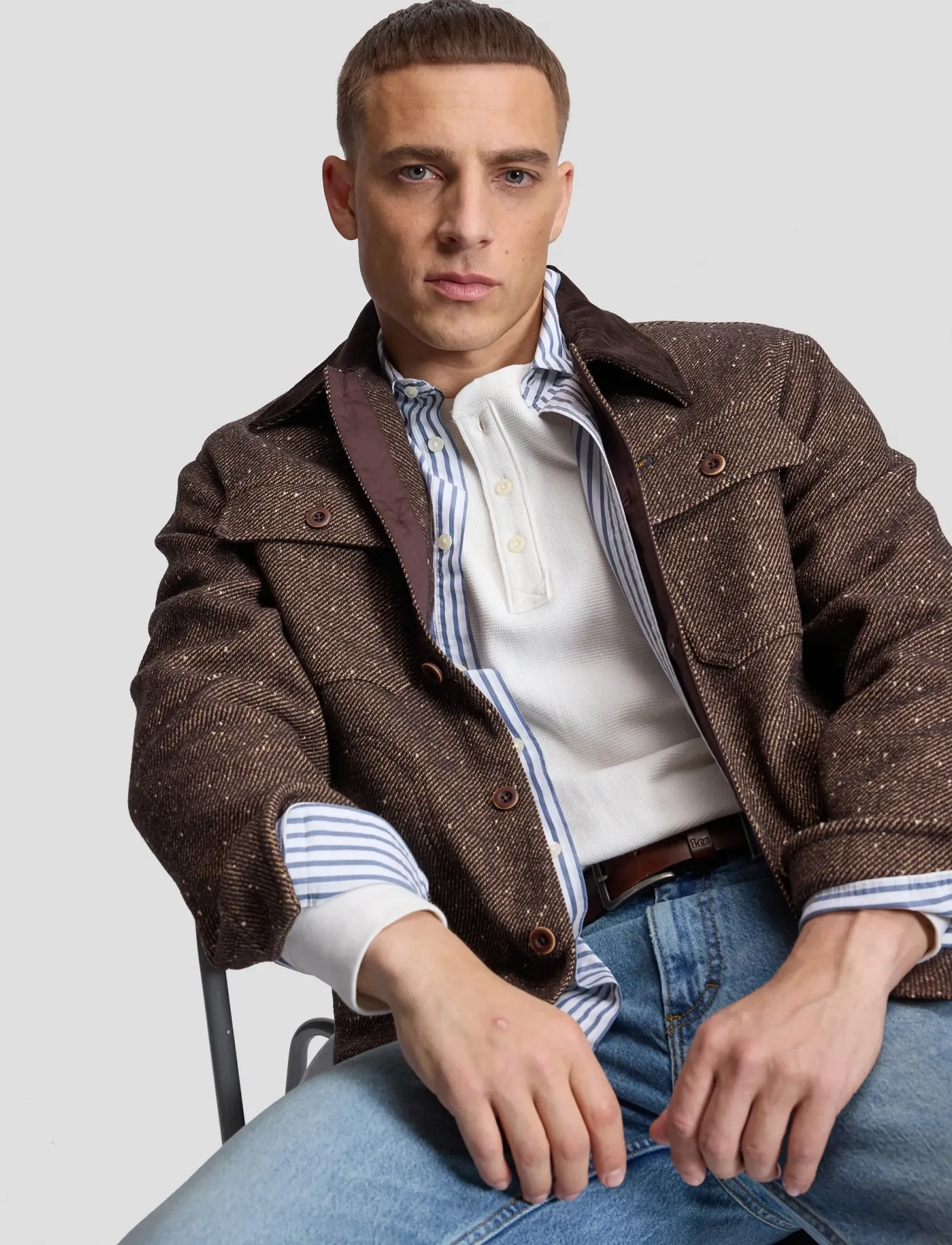 Lee Jeans Cord Collar Mix Overshirt skjortor & blusar herr – bild 6
