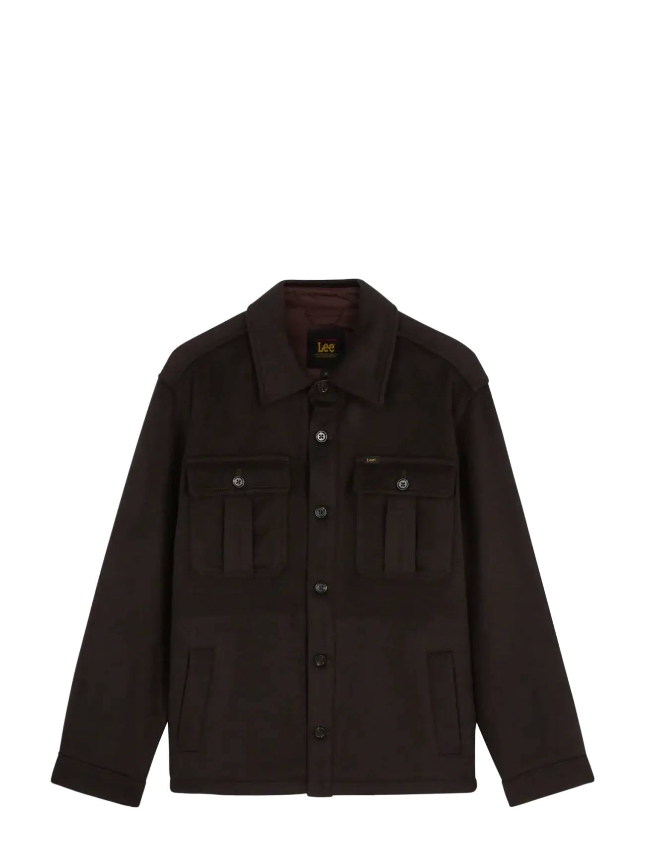 Lee Jeans - UTILITY WOOL SHIRT - chocolate torte - 1