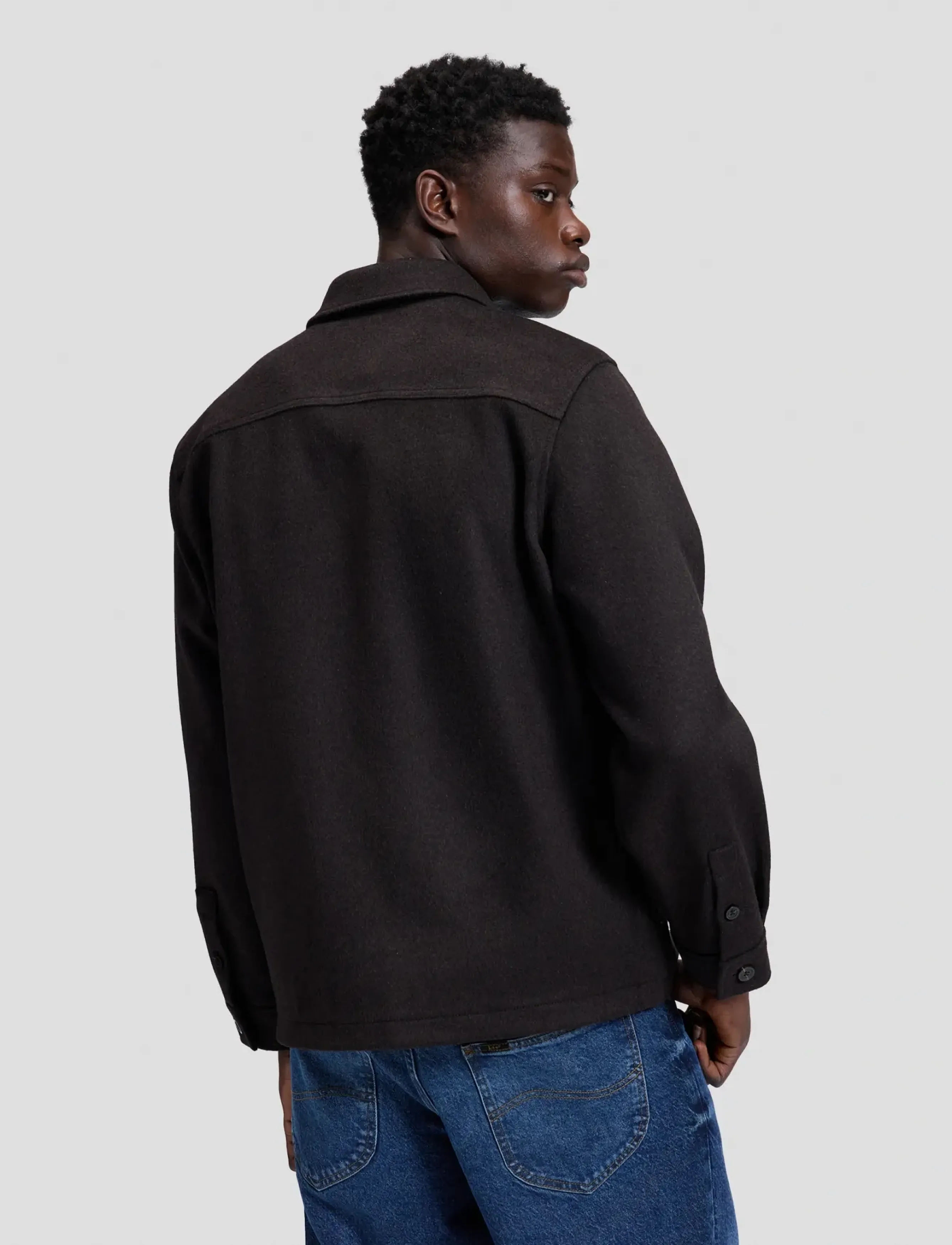 Lee Jeans - UTILITY WOOL SHIRT - chocolate torte - 2