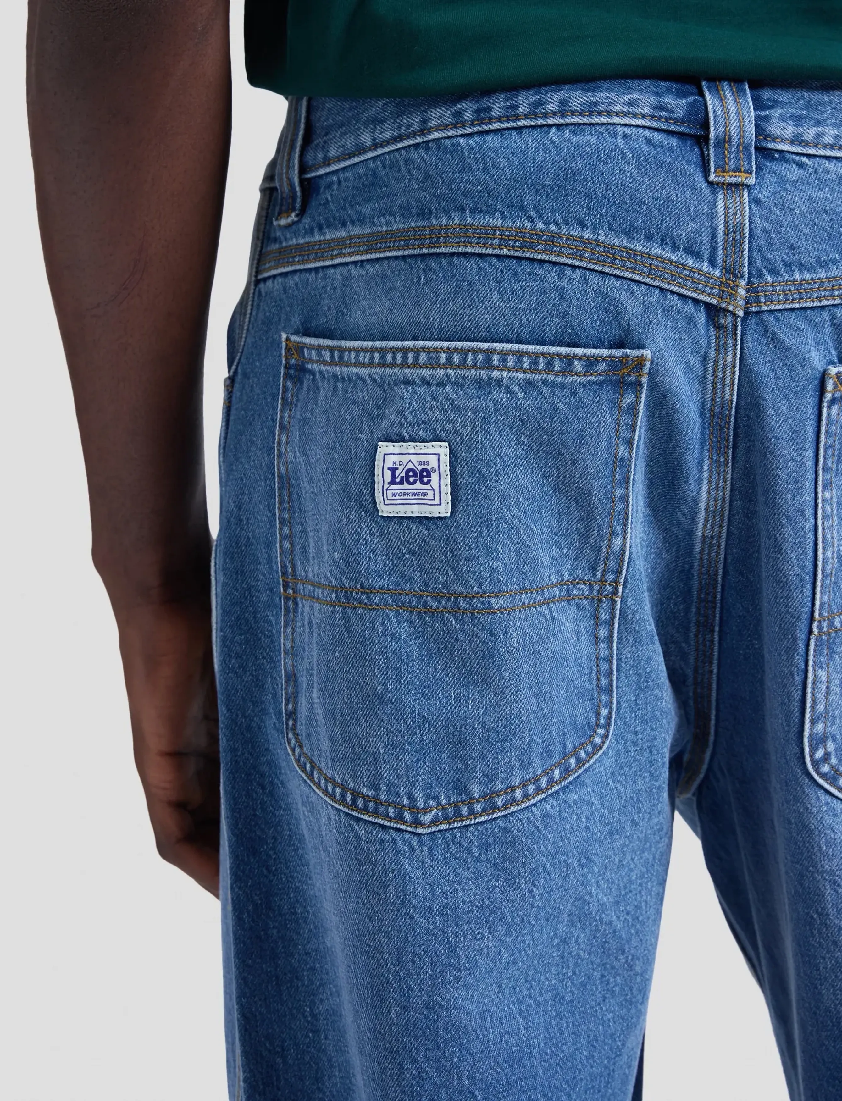 Lee Jeans - WORKWEAR SUPER BAGGY - weite jeans - dark funk - 5