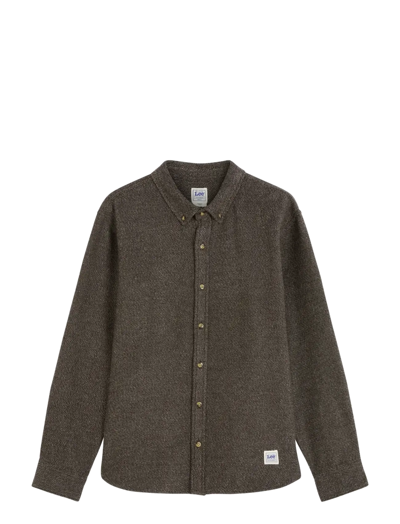 Lee Jeans - WORKWEAR BUTTON DOWN - jeansskjortor - chocolate torte - 1