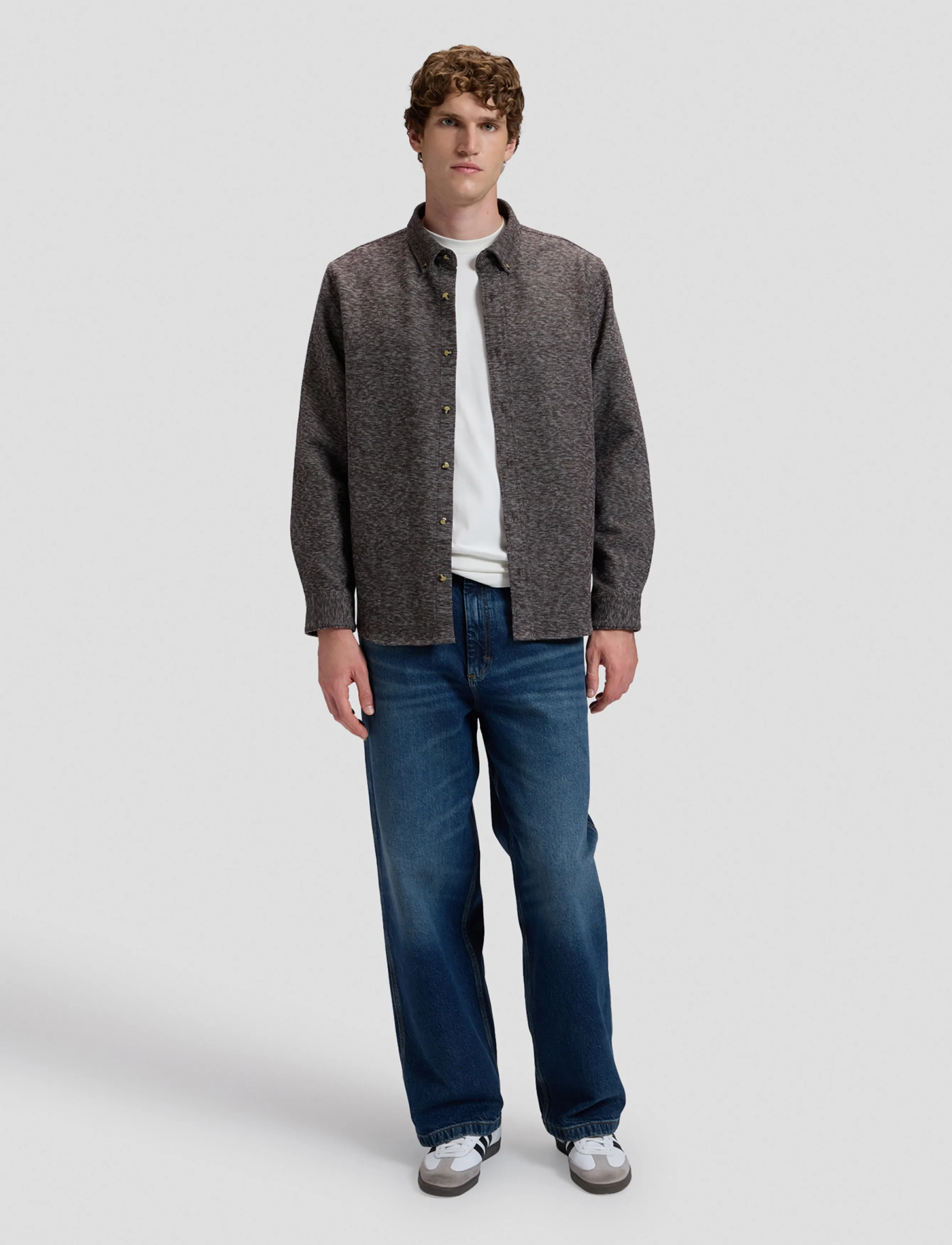 Lee Jeans - WORKWEAR BUTTON DOWN - jeansskjortor - chocolate torte - 2