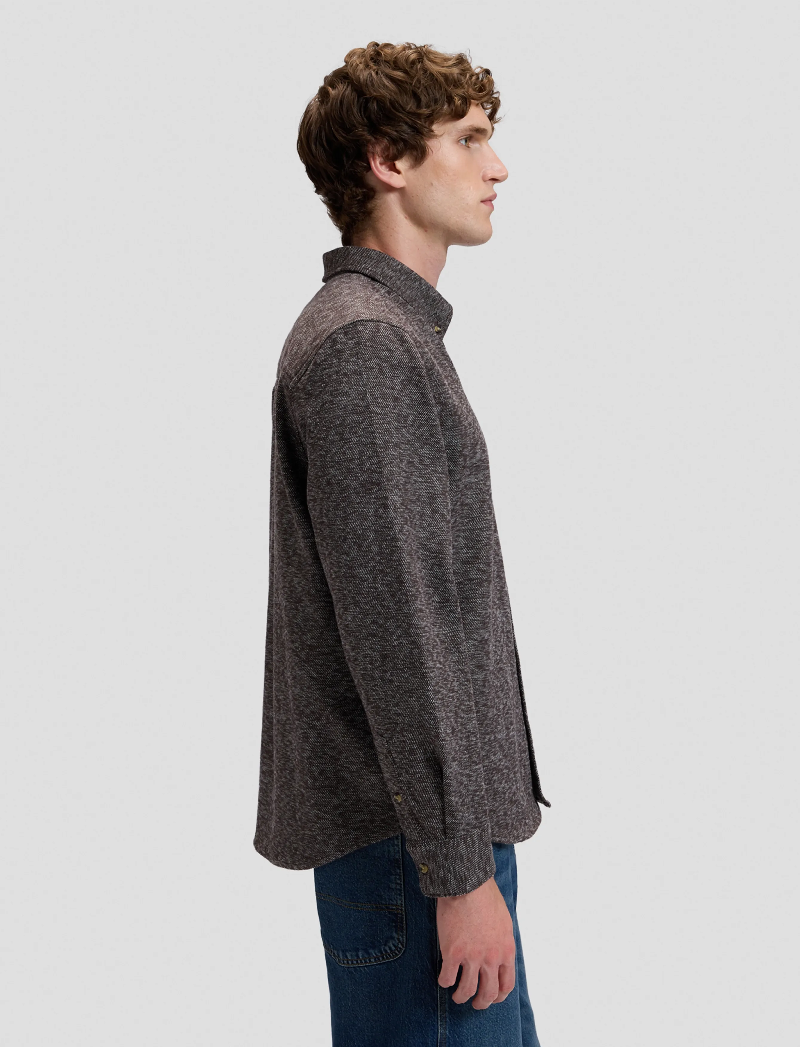 Lee Jeans - WORKWEAR BUTTON DOWN - jeansskjortor - chocolate torte - 4