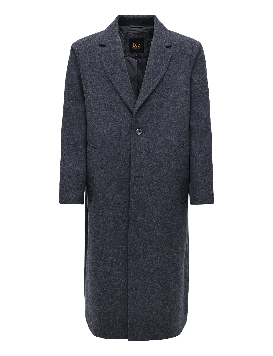 Lee Jeans - LONG WOOL CAR COAT - winterjacken - heather grey - 1