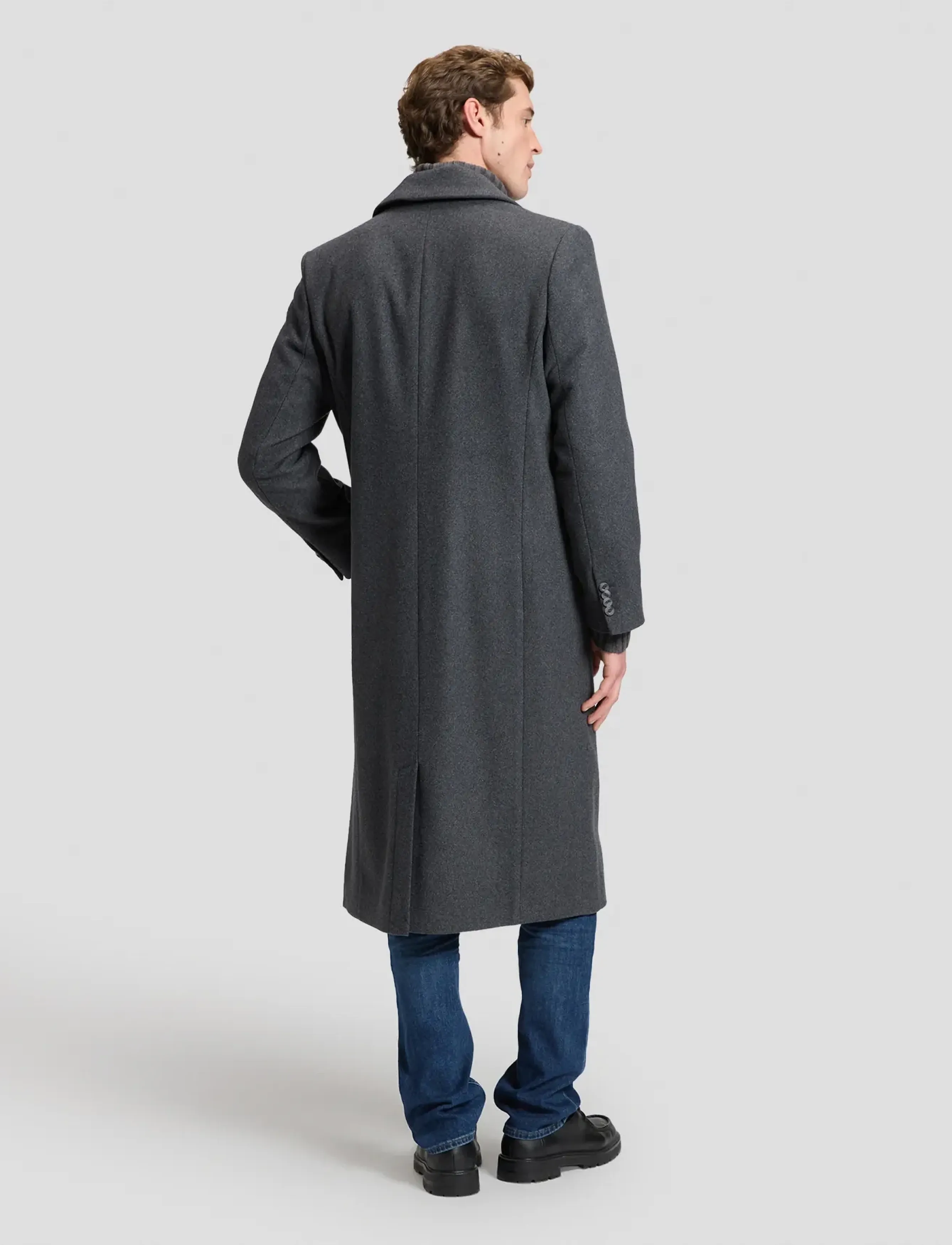 Lee Jeans - LONG WOOL CAR COAT - heather grey - 3