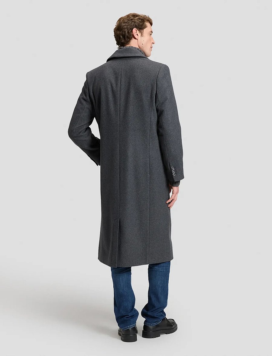 Lee Jeans - LONG WOOL CAR COAT - heather grey - 3