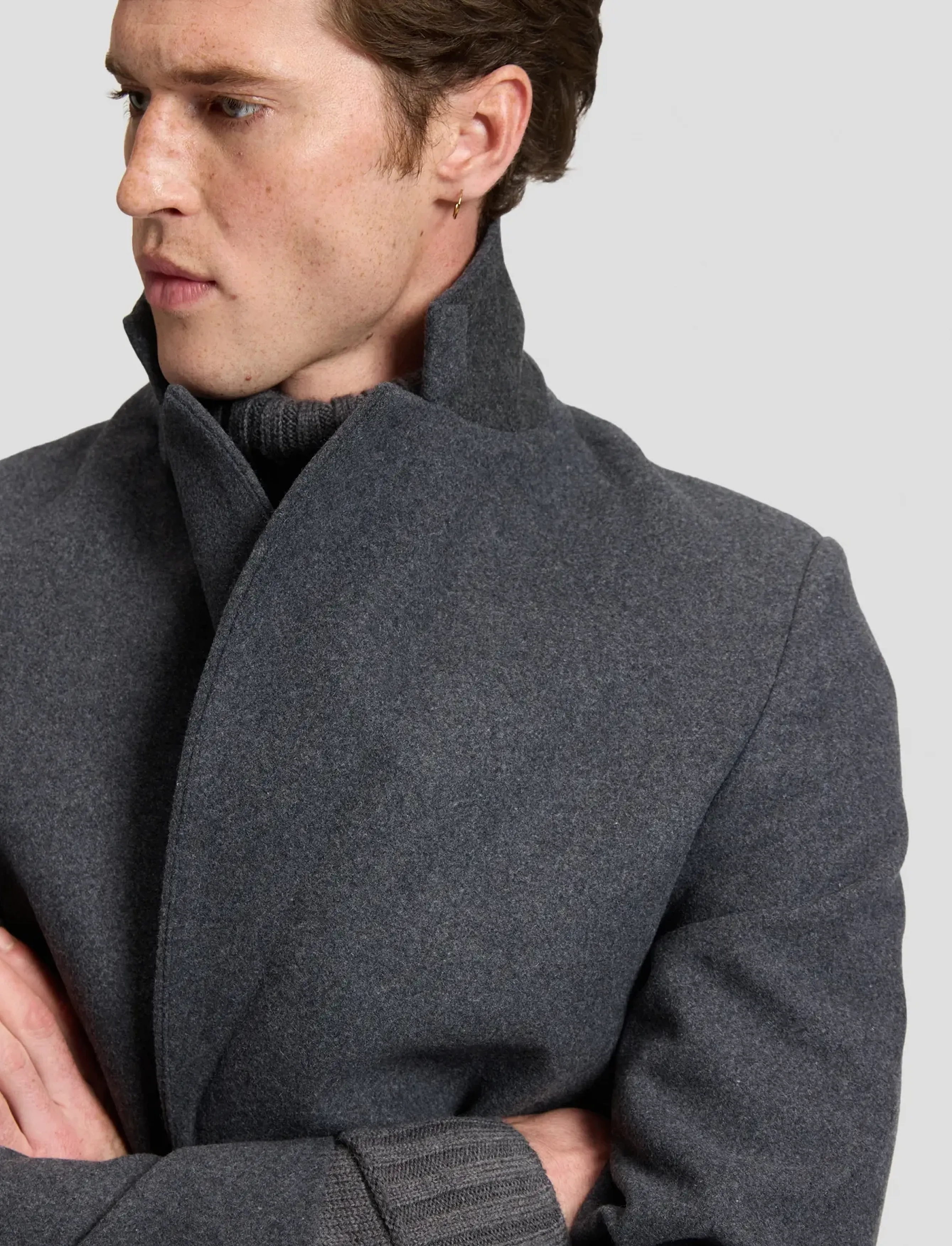Lee Jeans - LONG WOOL CAR COAT - heather grey - 5