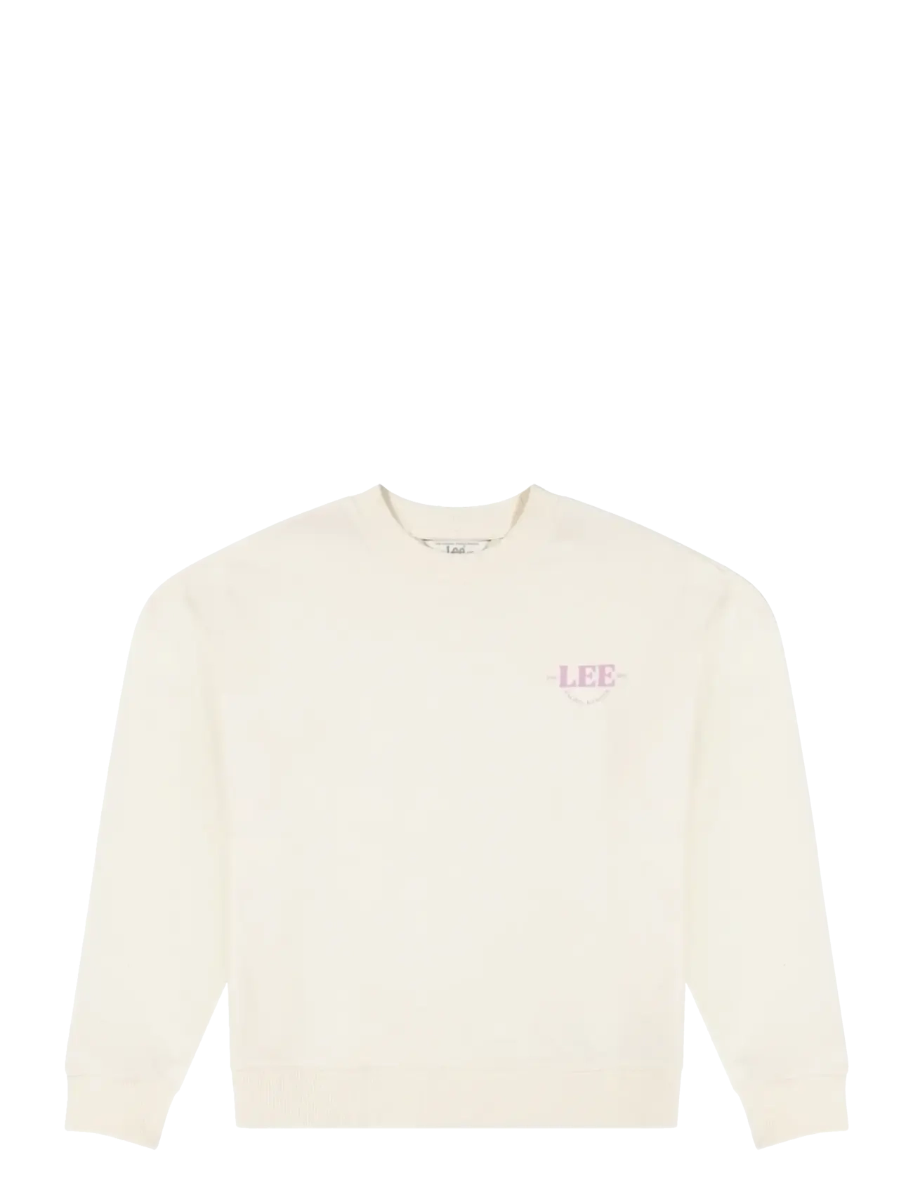 LEE JEANS Logo Crew Sws Cream - XSx00 - Damen