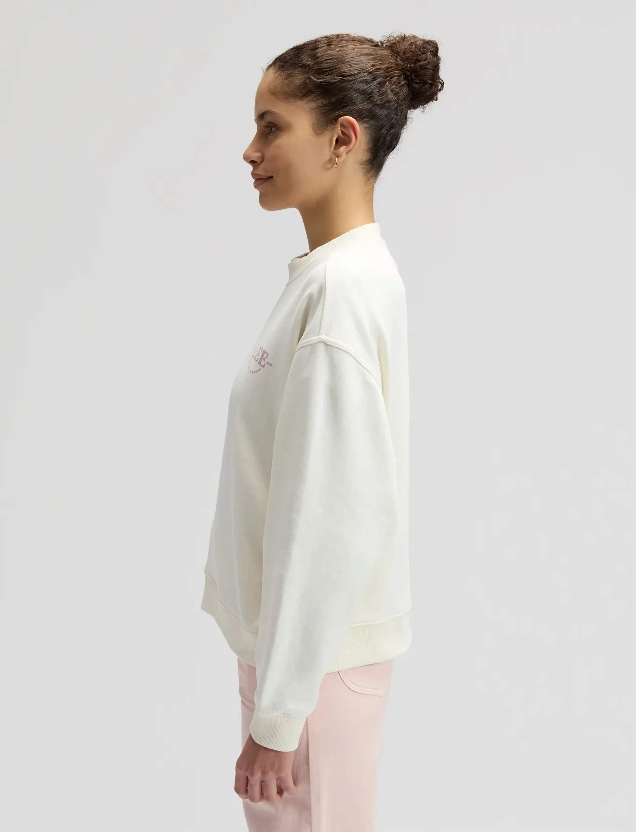 Lee Jeans - LOGO CREW SWS - sweatshirts - ecru - 4