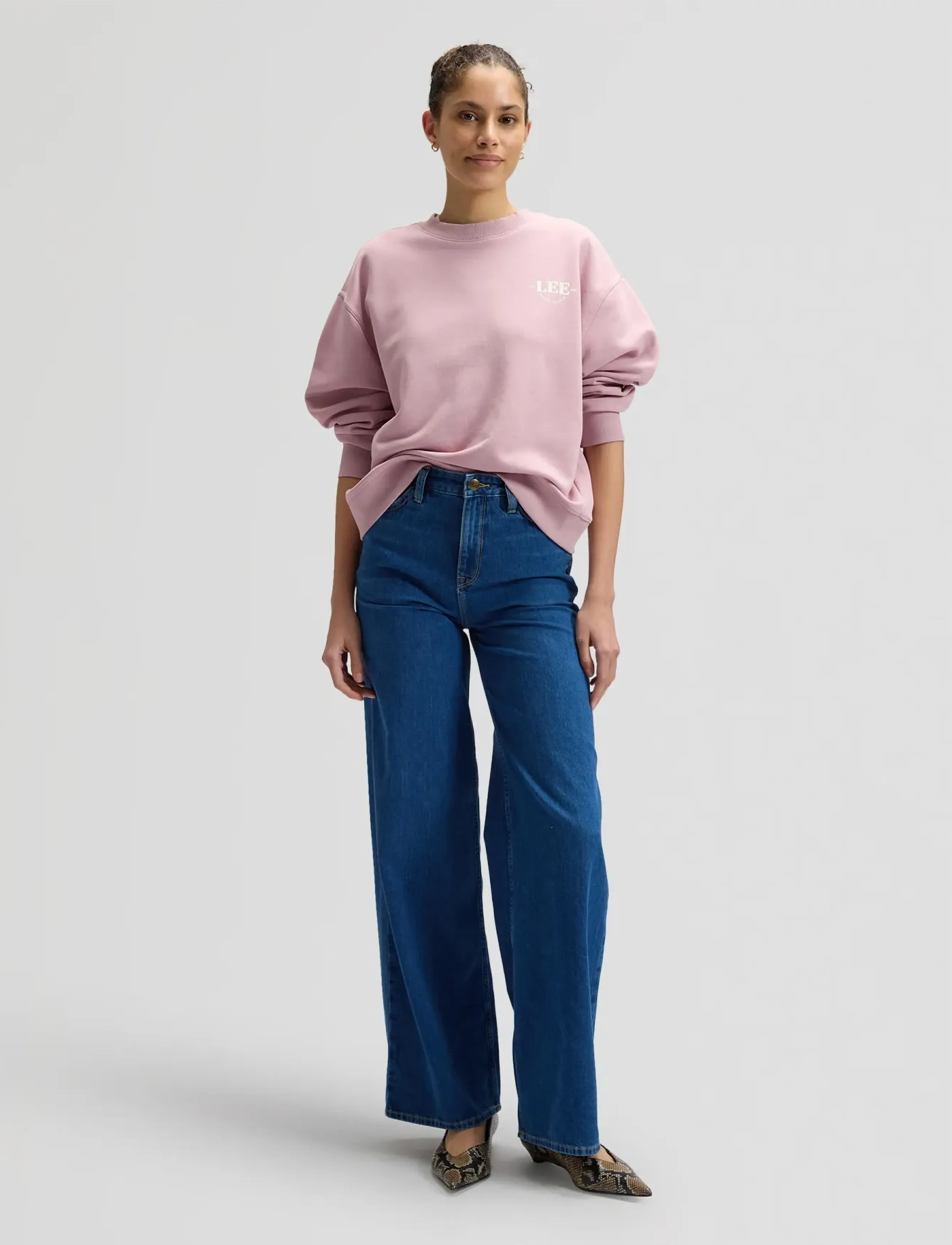 Lee Jeans - LOGO CREW SWS - sweatshirts & hættetrøjer - soft mauve - 3