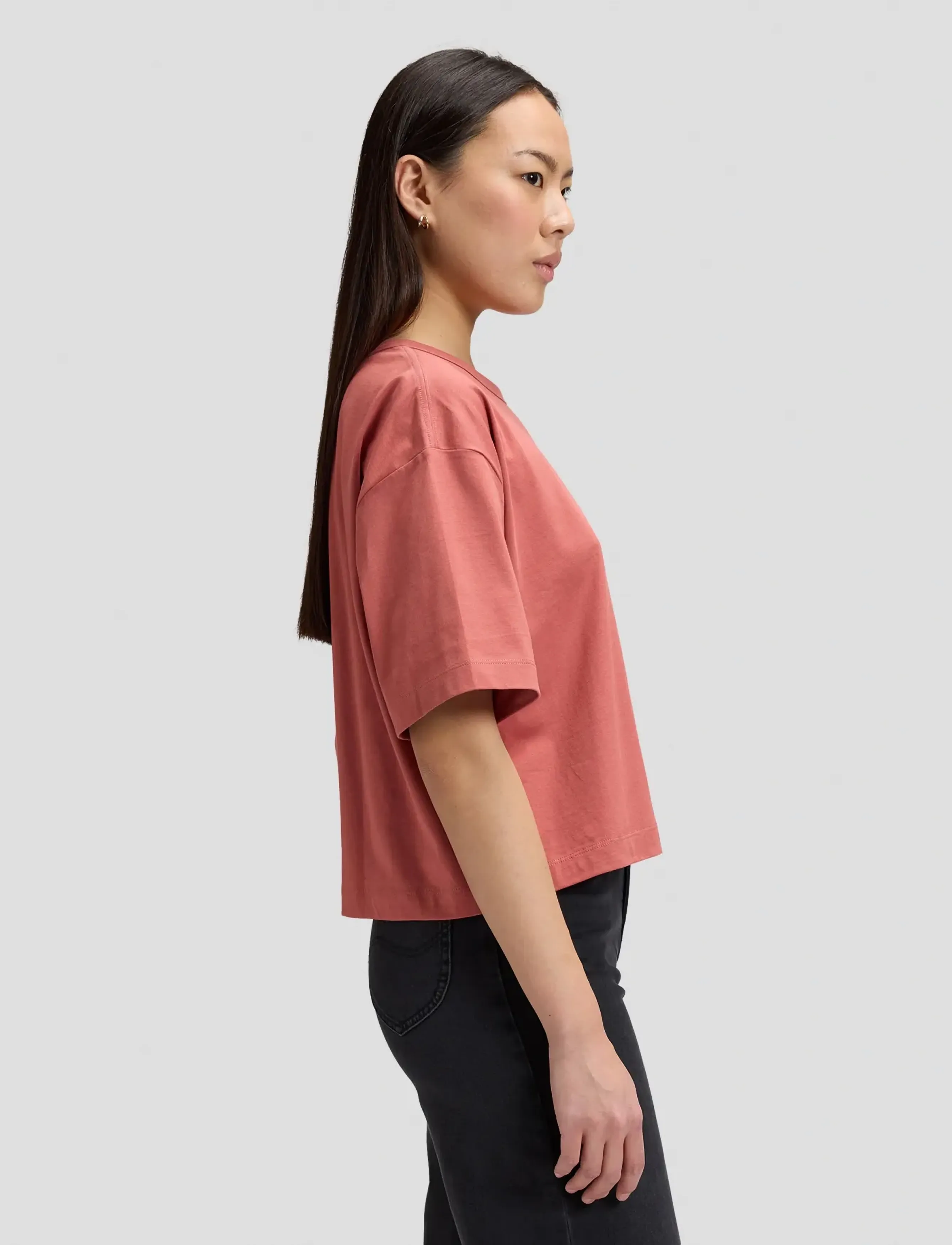 Lee Jeans - SS CROPPED TEE - crop tops - cosme pink - 4