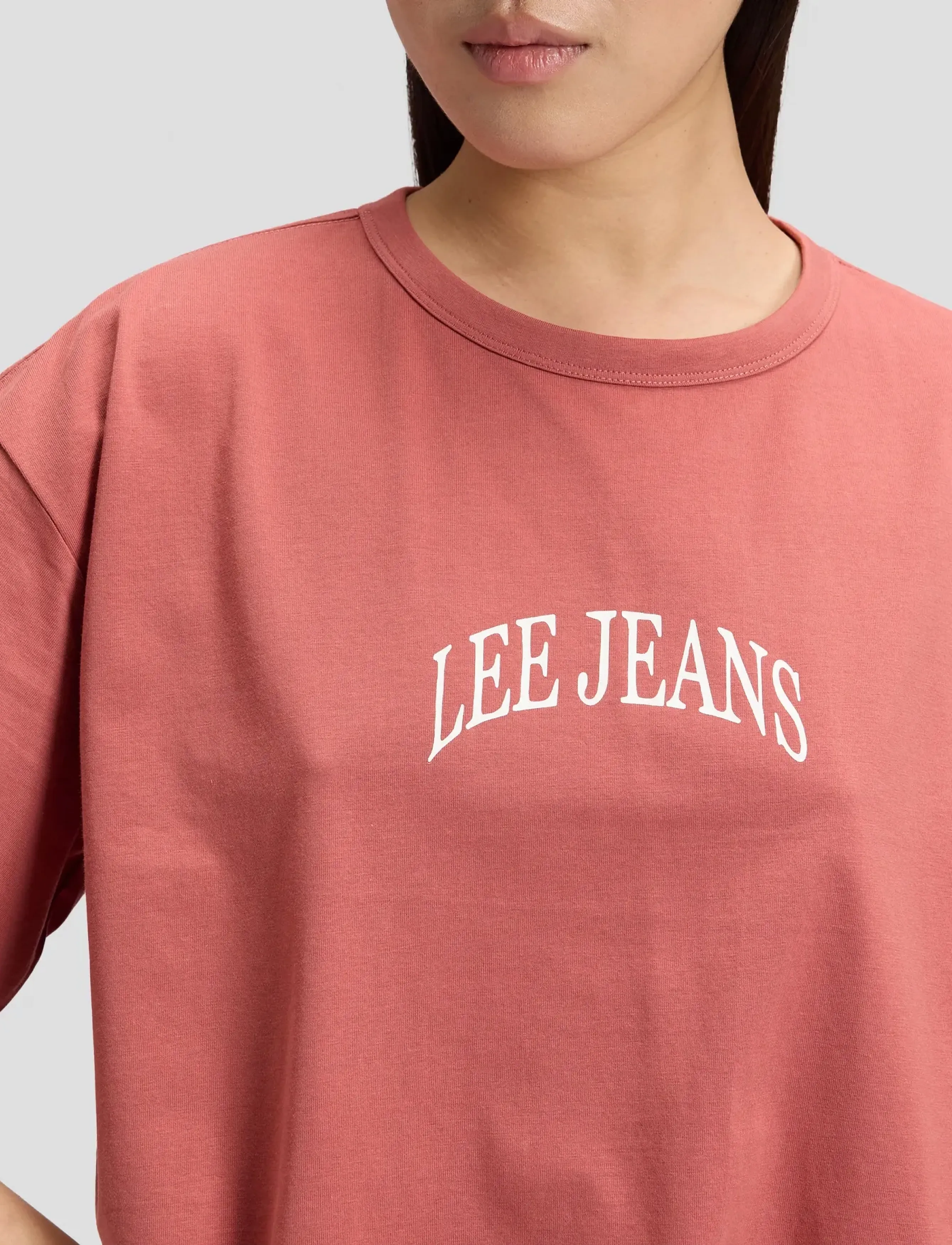 Lee Jeans - SS CROPPED TEE - crop tops - cosme pink - 5