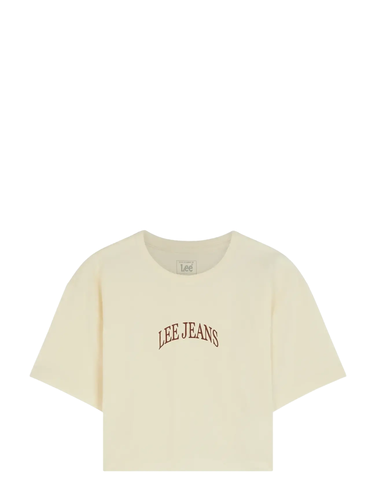 Lee Jeans - SS CROPPED TEE - crop tops - ecru - 1