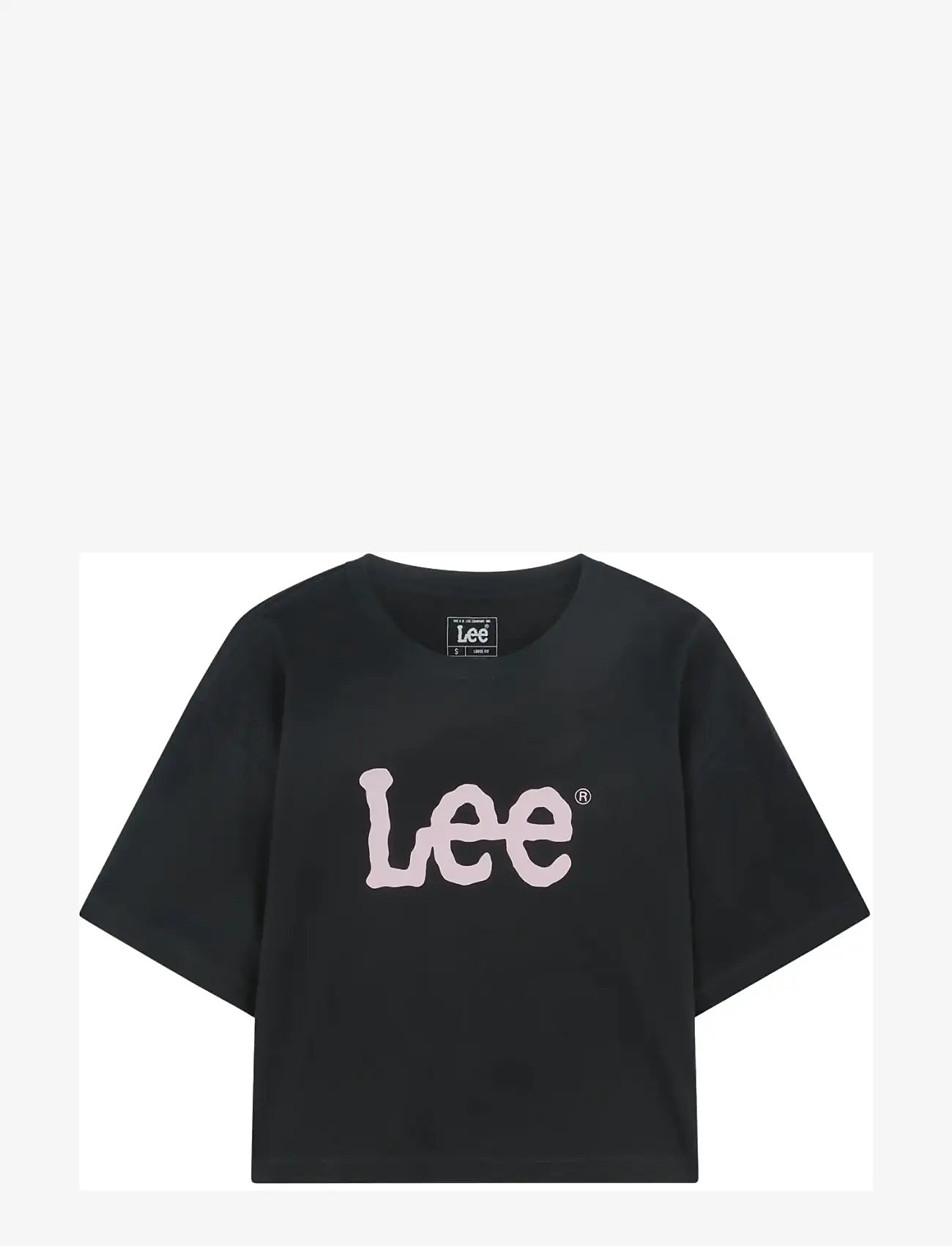 Lee Jeans - SS CROPPED TEE - laveste priser - washed black - 1