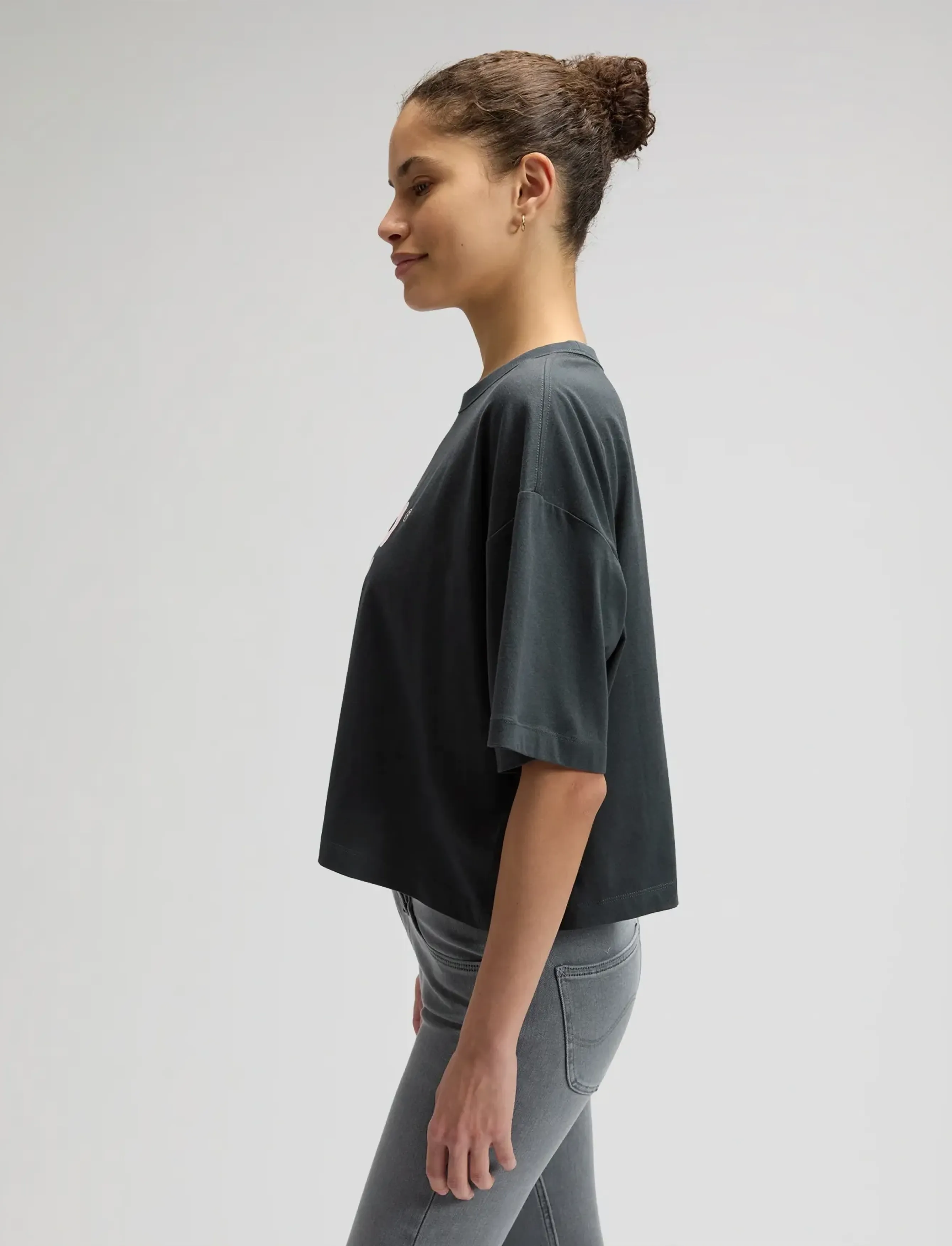 Lee Jeans - SS CROPPED TEE - madalaimad hinnad - washed black - 4