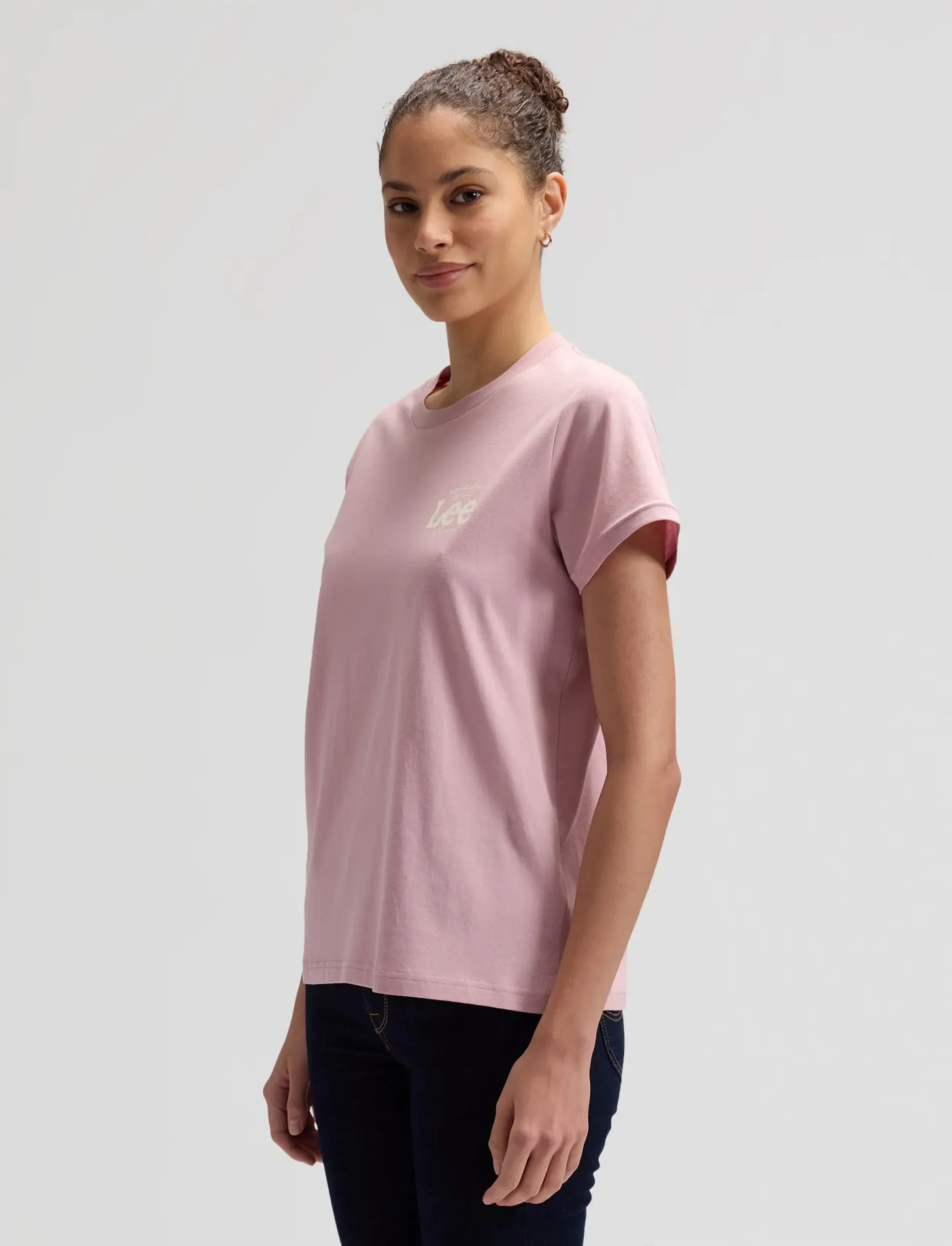 Lee Jeans - LOGO TEE - t-shirts - soft mauve - 4