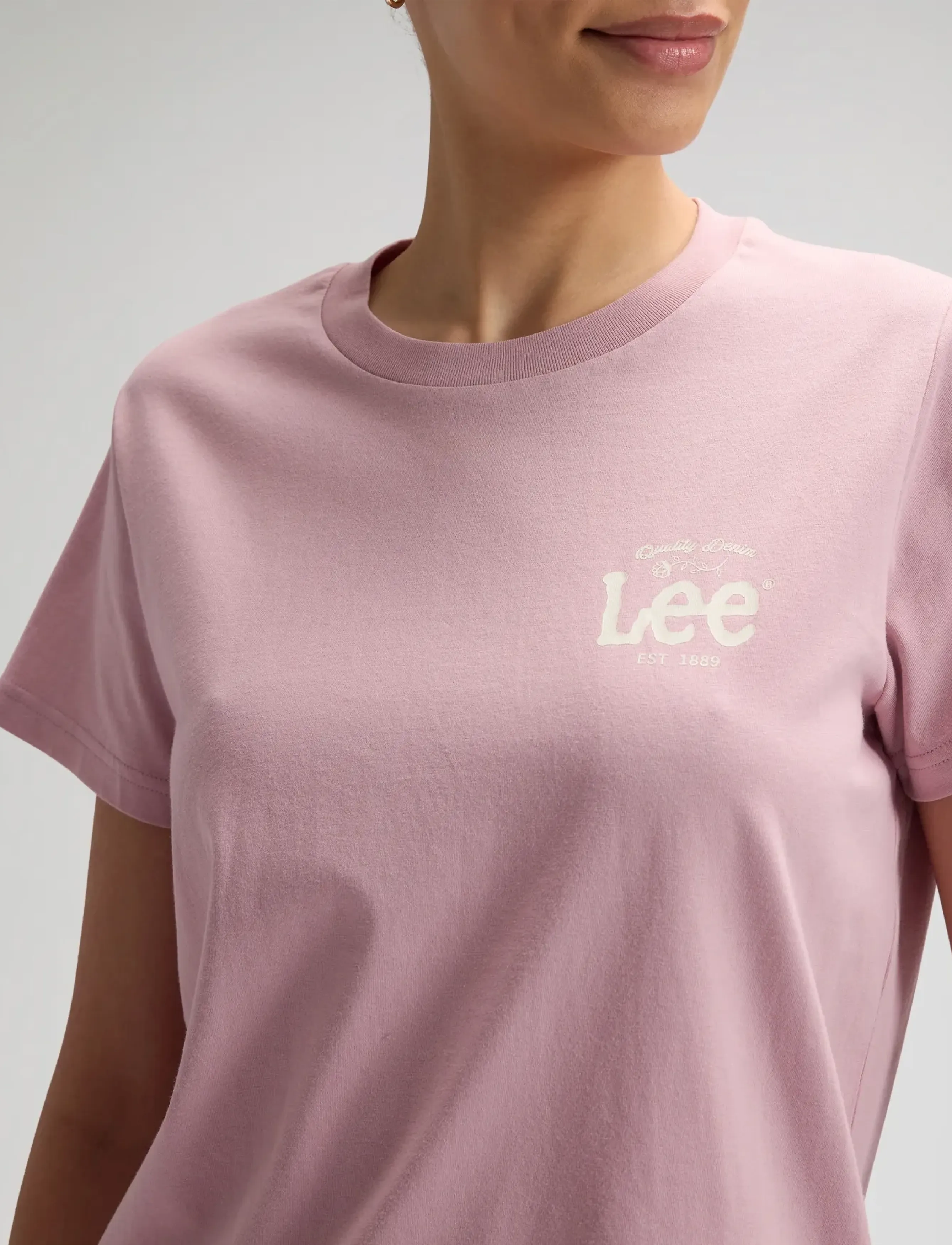 Lee Jeans - LOGO TEE - t-shirts - soft mauve - 5