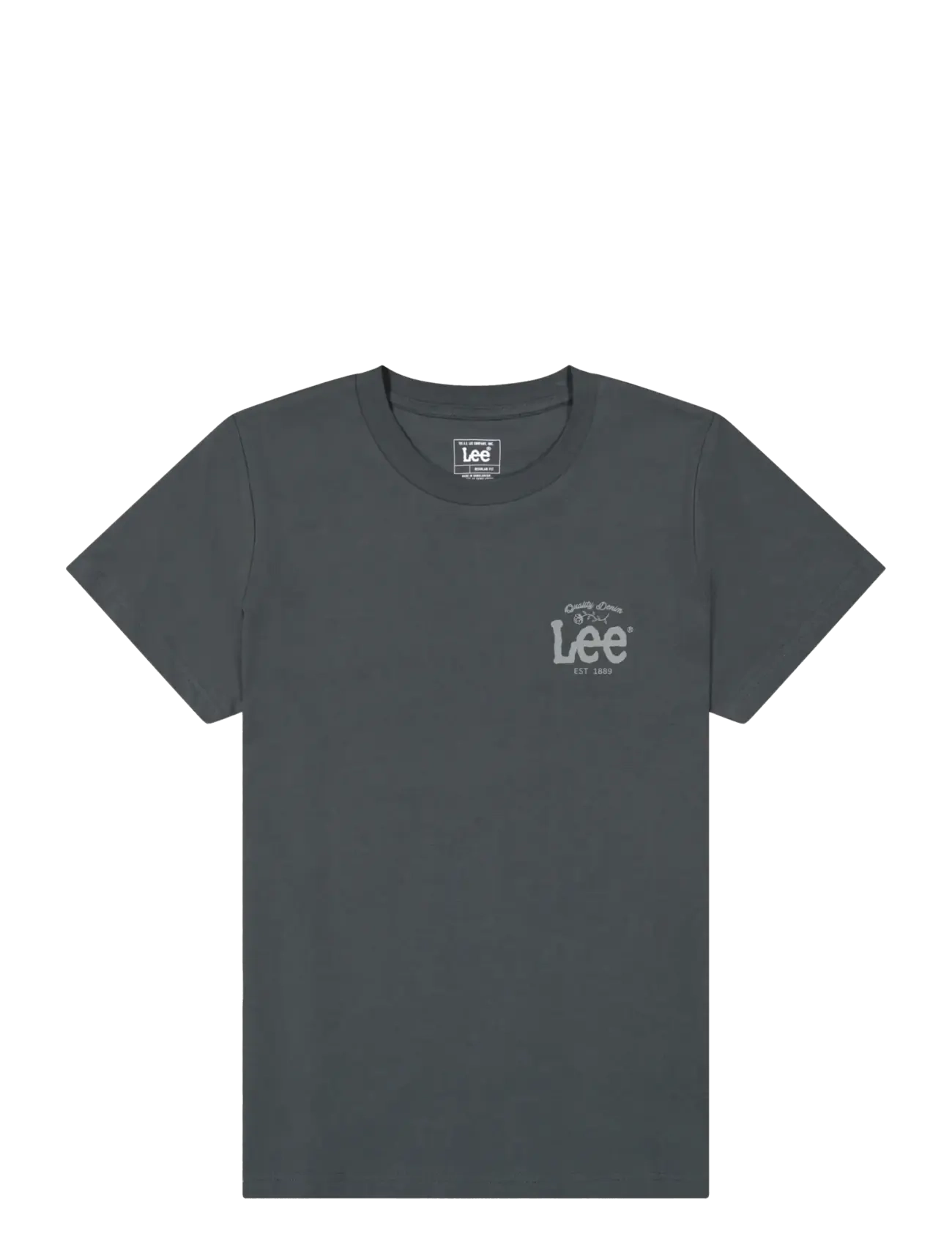 Lee Jeans LOGO TEE - Lee Jeans - WASHED BLACK / grey