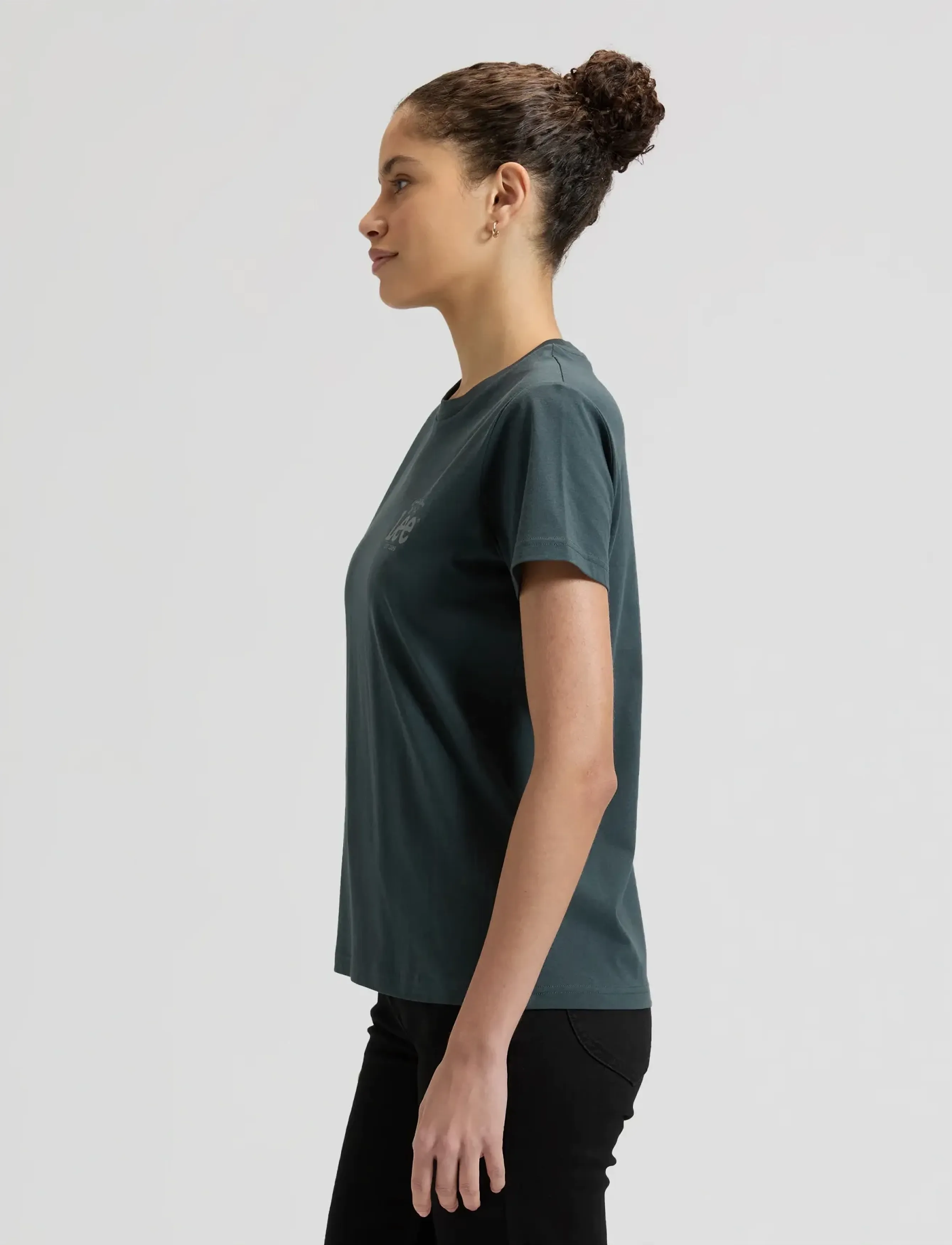 Lee Jeans - LOGO TEE - madalaimad hinnad - washed black - 4