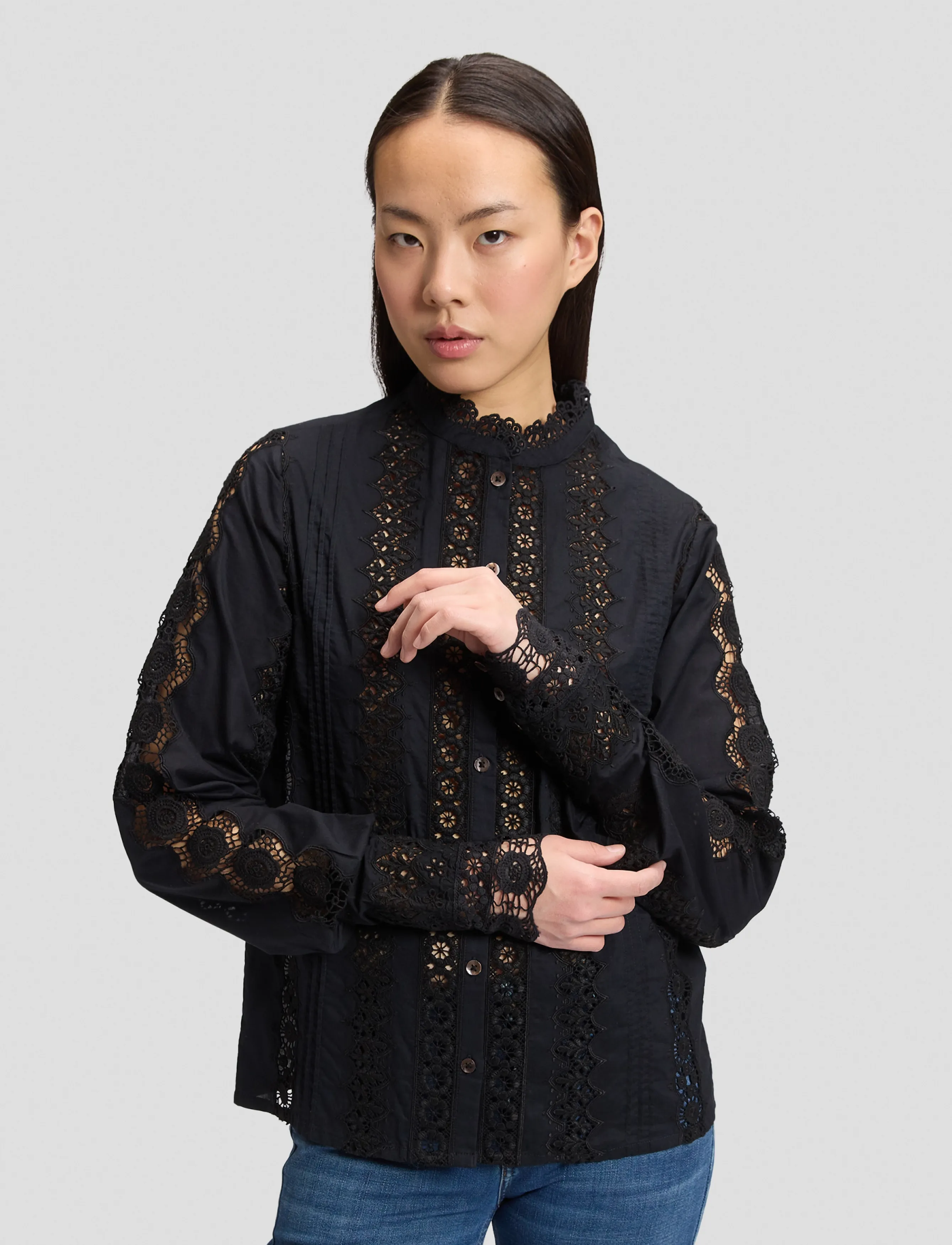 Lee Jeans BOHEMIAN BLOUSE - Lee Jeans - BLACK / black