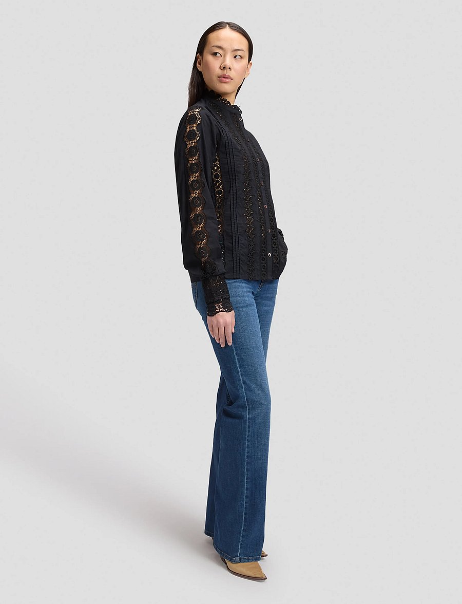 Lee Jeans - BOHEMIAN BLOUSE - pikkade varrukatega pluusid - black - 2
