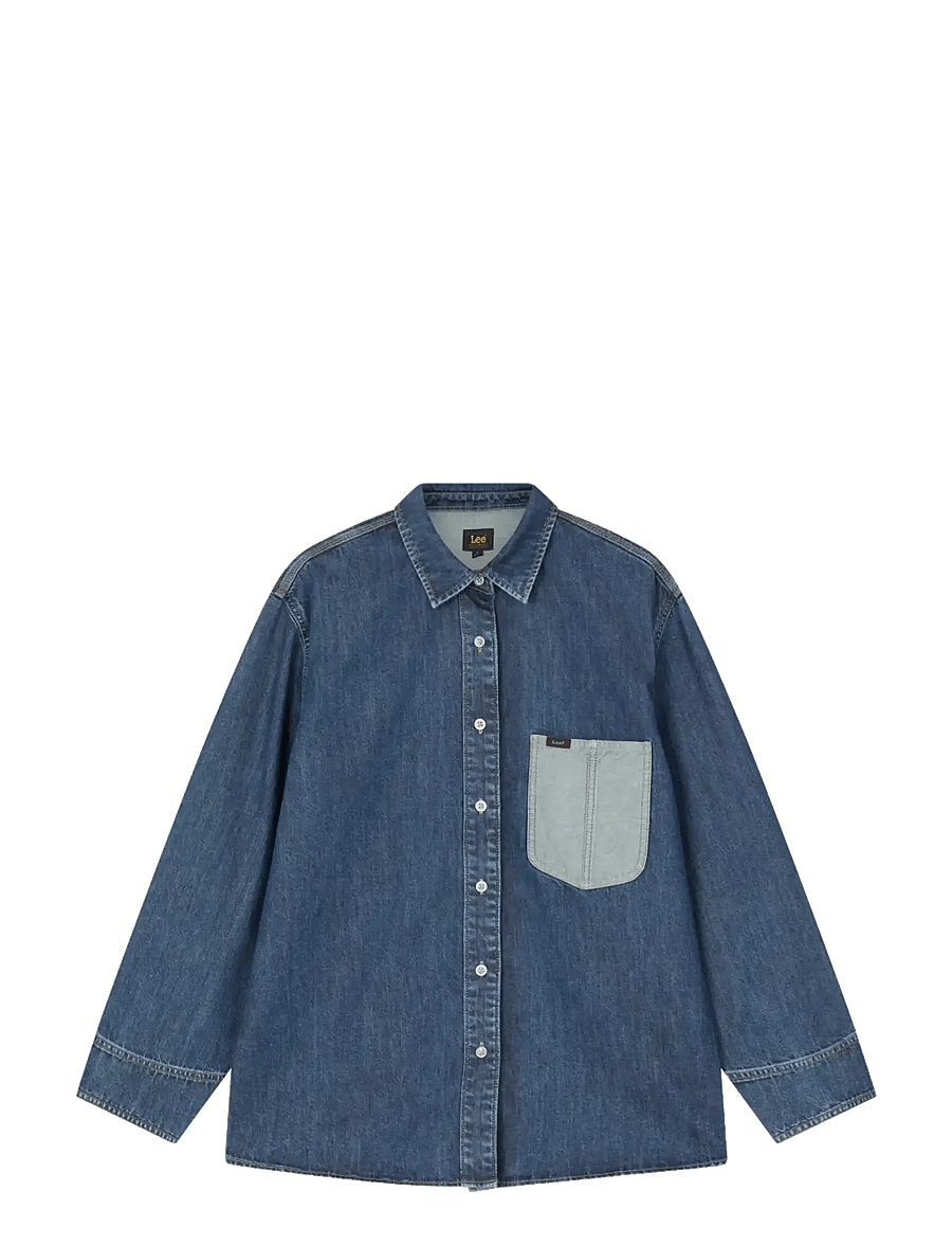 Lee Jeans - OVERSIZED CHORE SHIRT - overshirts - cold blue - 1