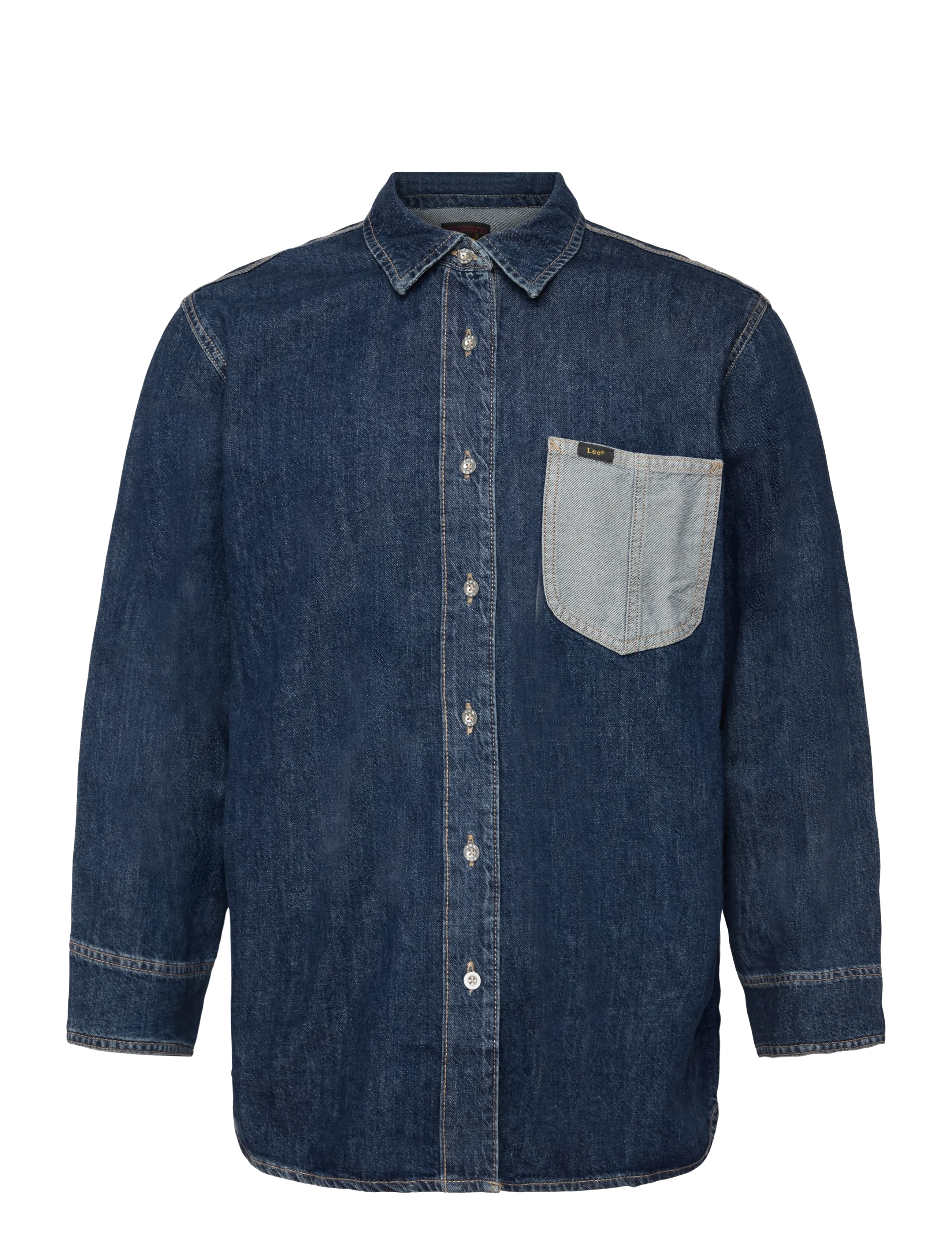 Lee Jeans OVERSIZED CHORE SHIRT - Virskrekli - COLD BLUE / blue