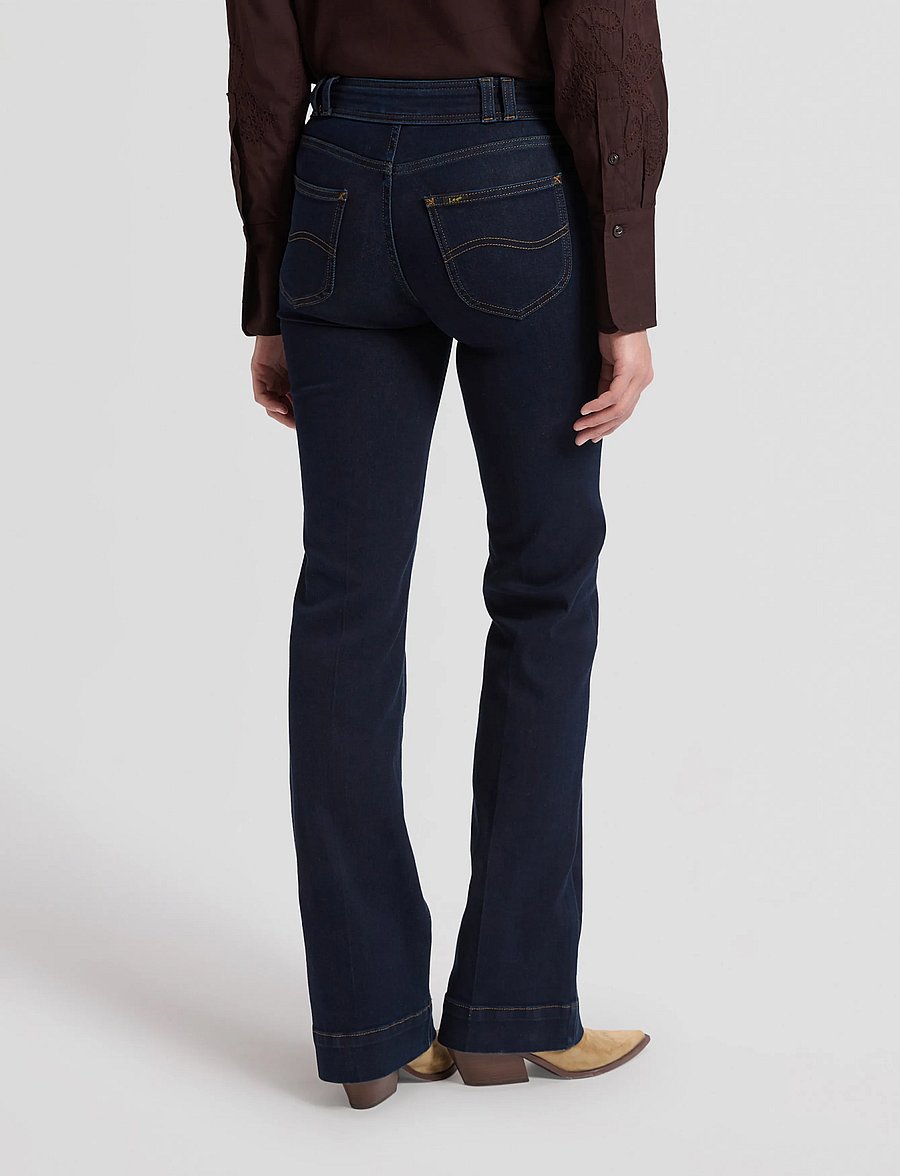 Lee Jeans - 70S LANA - schlaghosen - traces of dark - 3