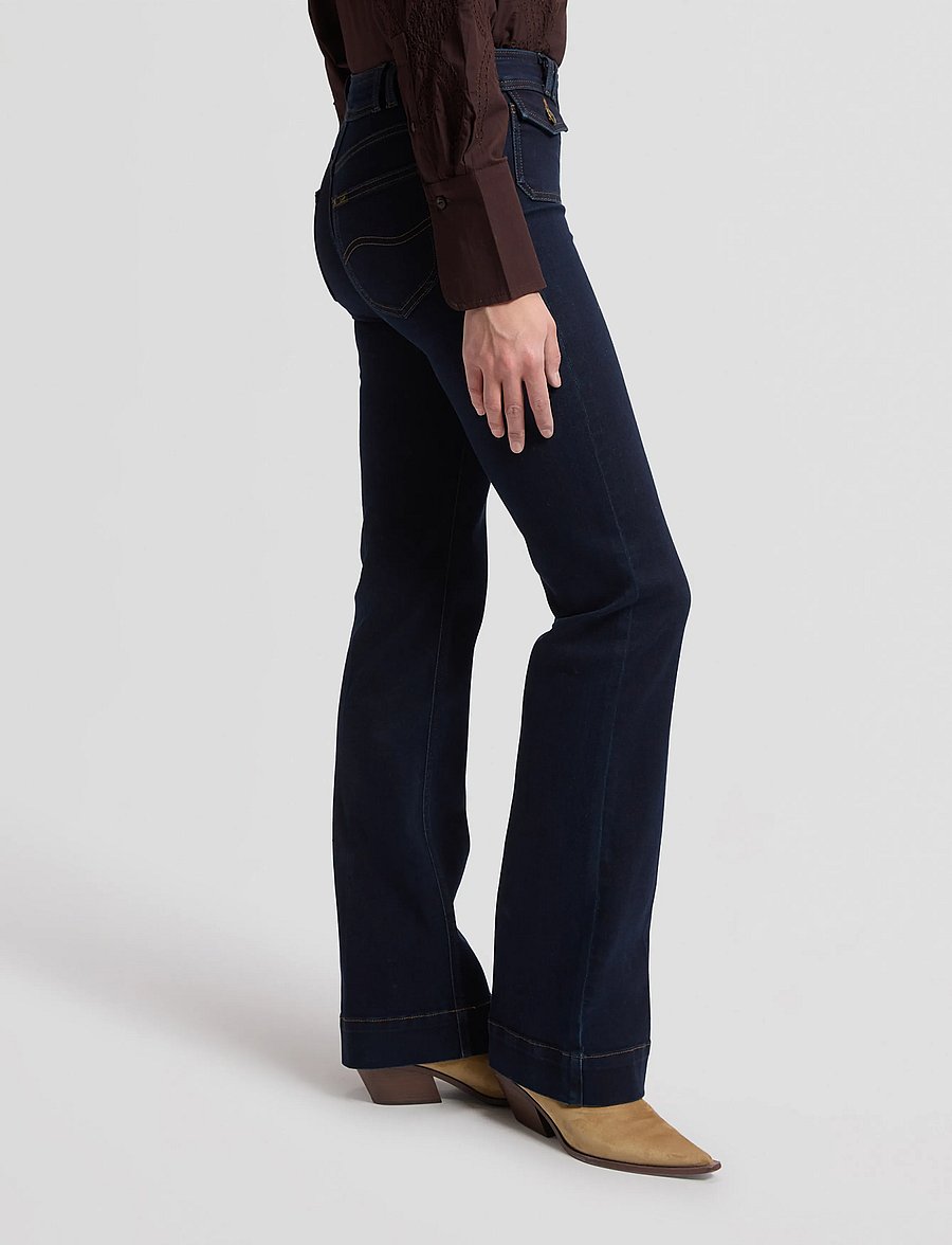 Lee Jeans - 70S LANA - schlaghosen - traces of dark - 4