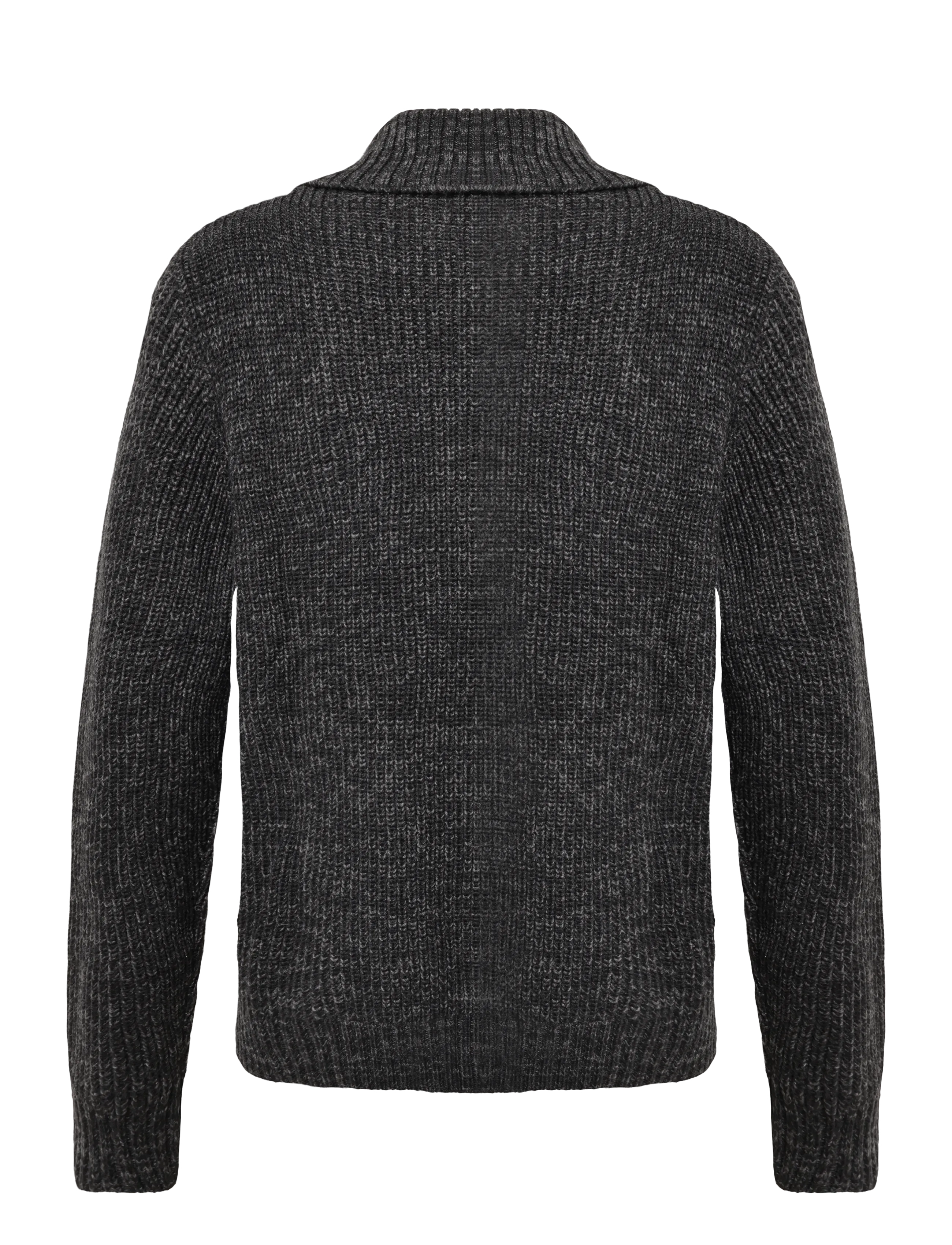 Lee Jeans - MOCK NECK ZIP - black grey heather - 2