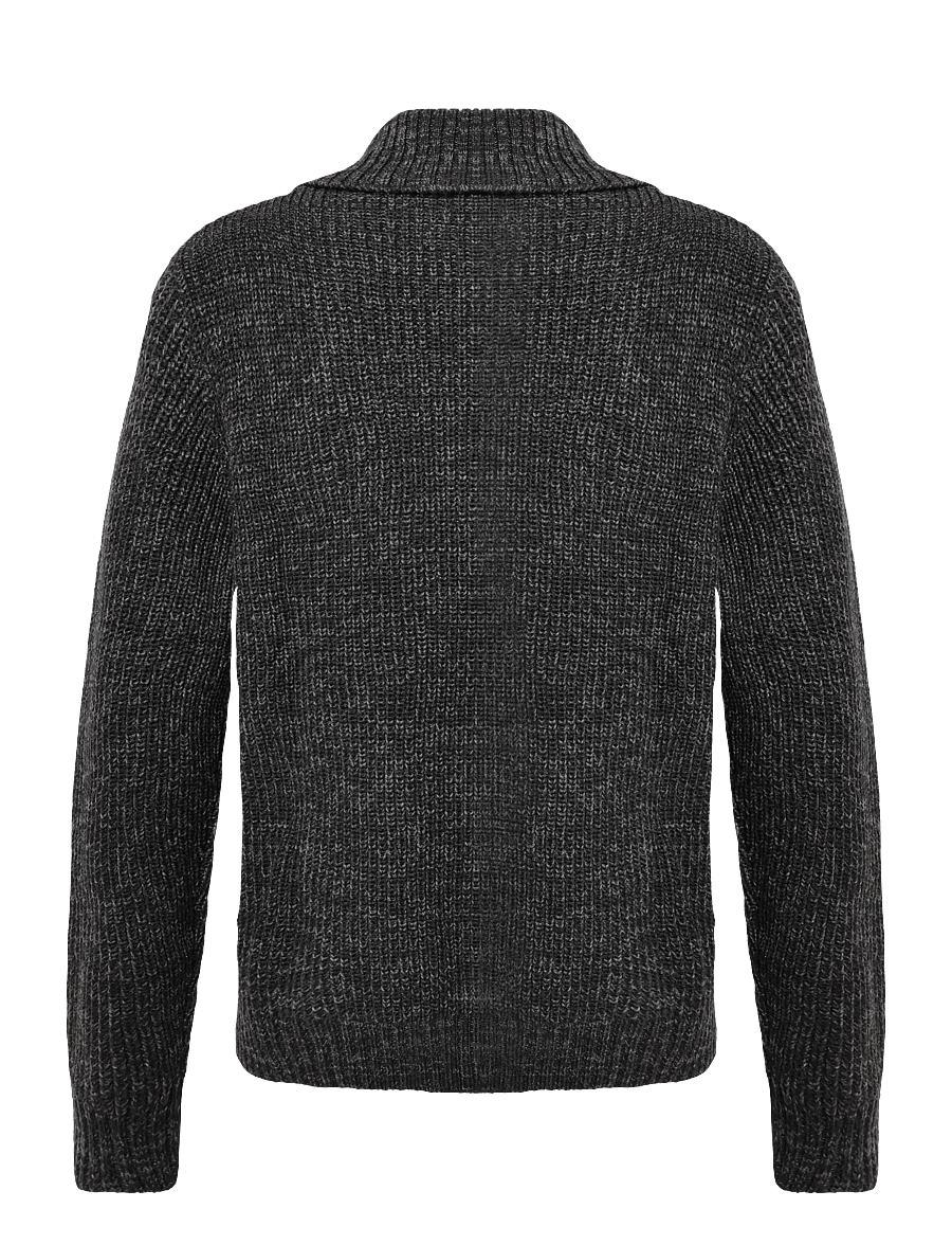 Lee Jeans - MOCK NECK ZIP - pulls demi-zippés - black grey heather - 2