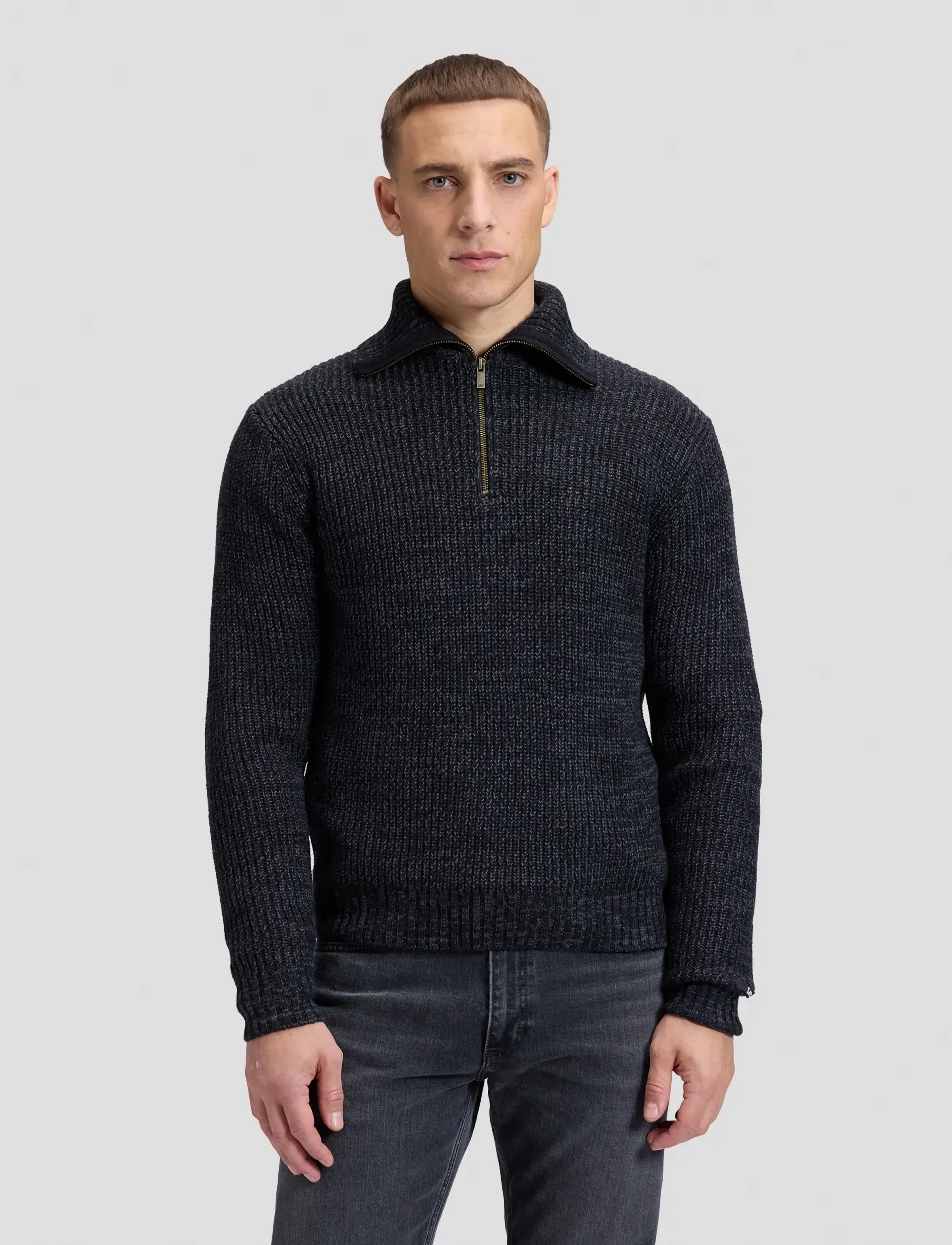 Mock Neck Zip