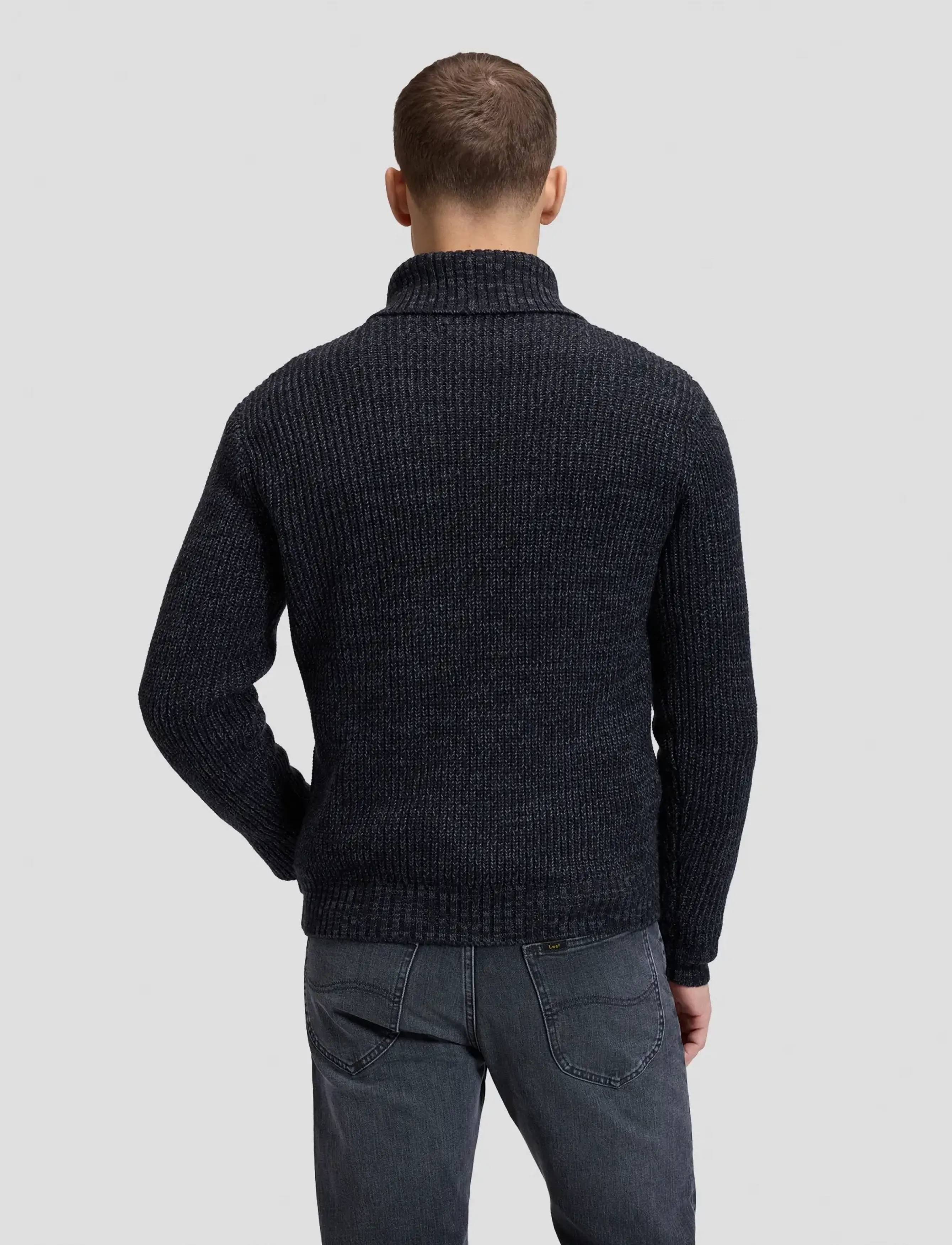 Lee Jeans Mock Neck Zip tröjor herr – bild 2