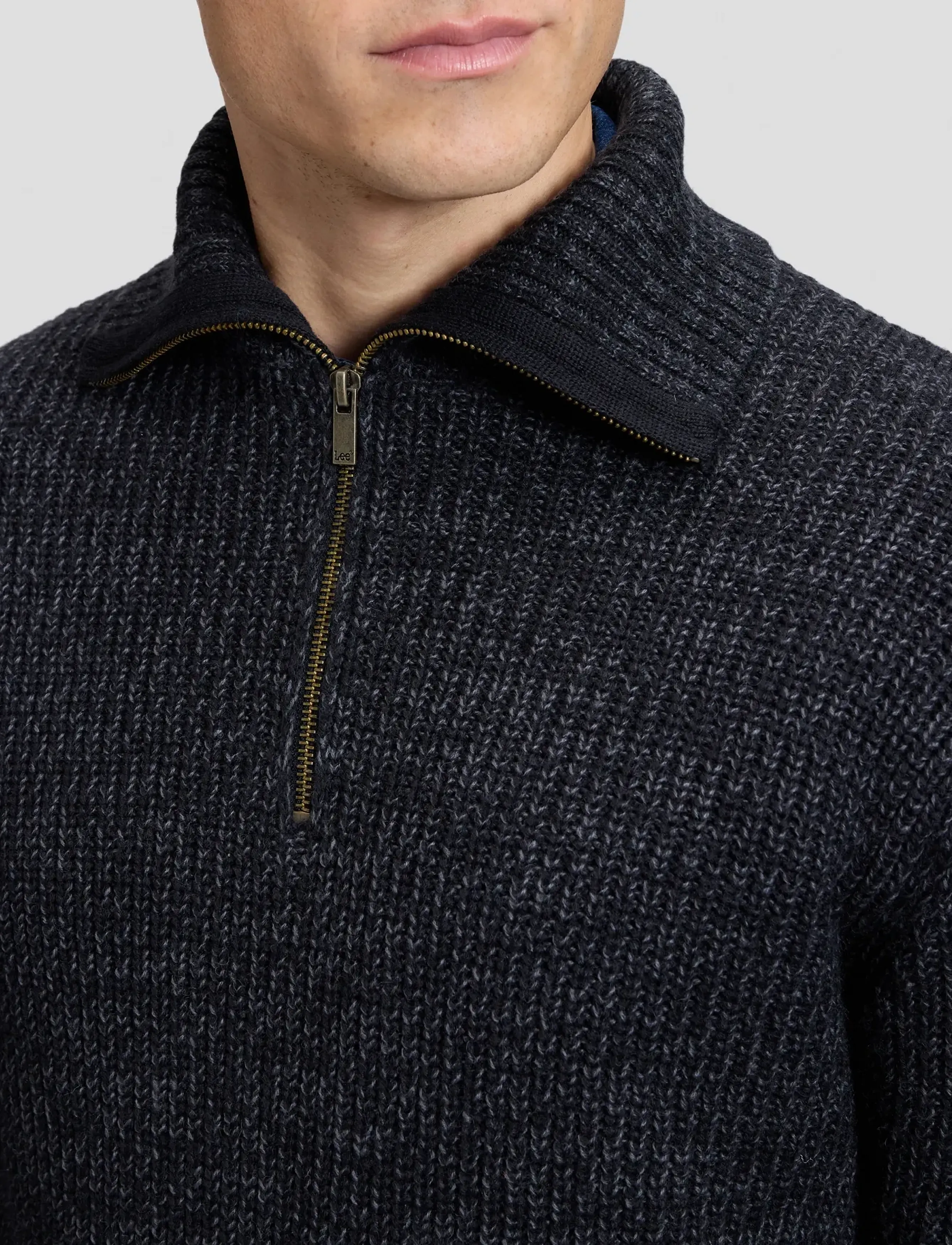 Lee Jeans Mock Neck Zip tröjor herr – bild 5