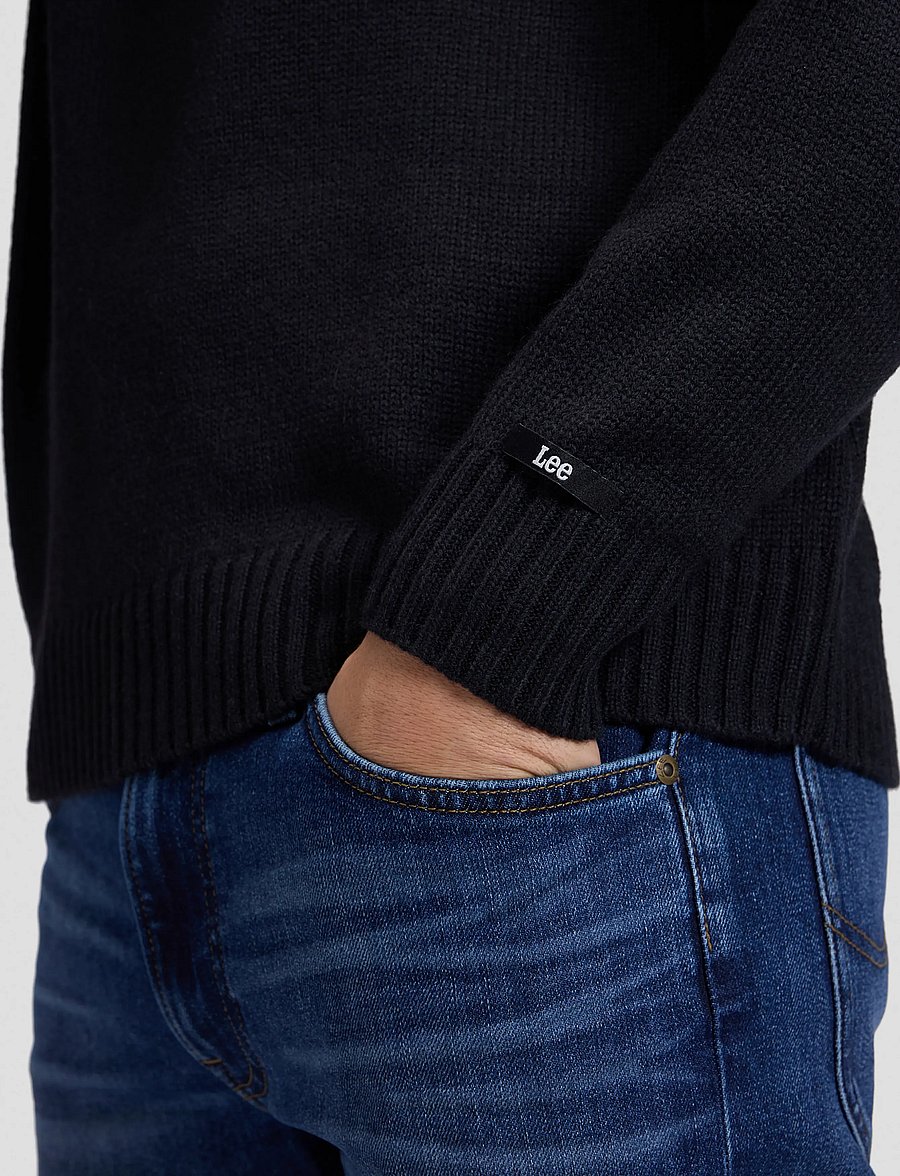 Lee Jeans - RLX CREW NECK - rundhals - black - 5