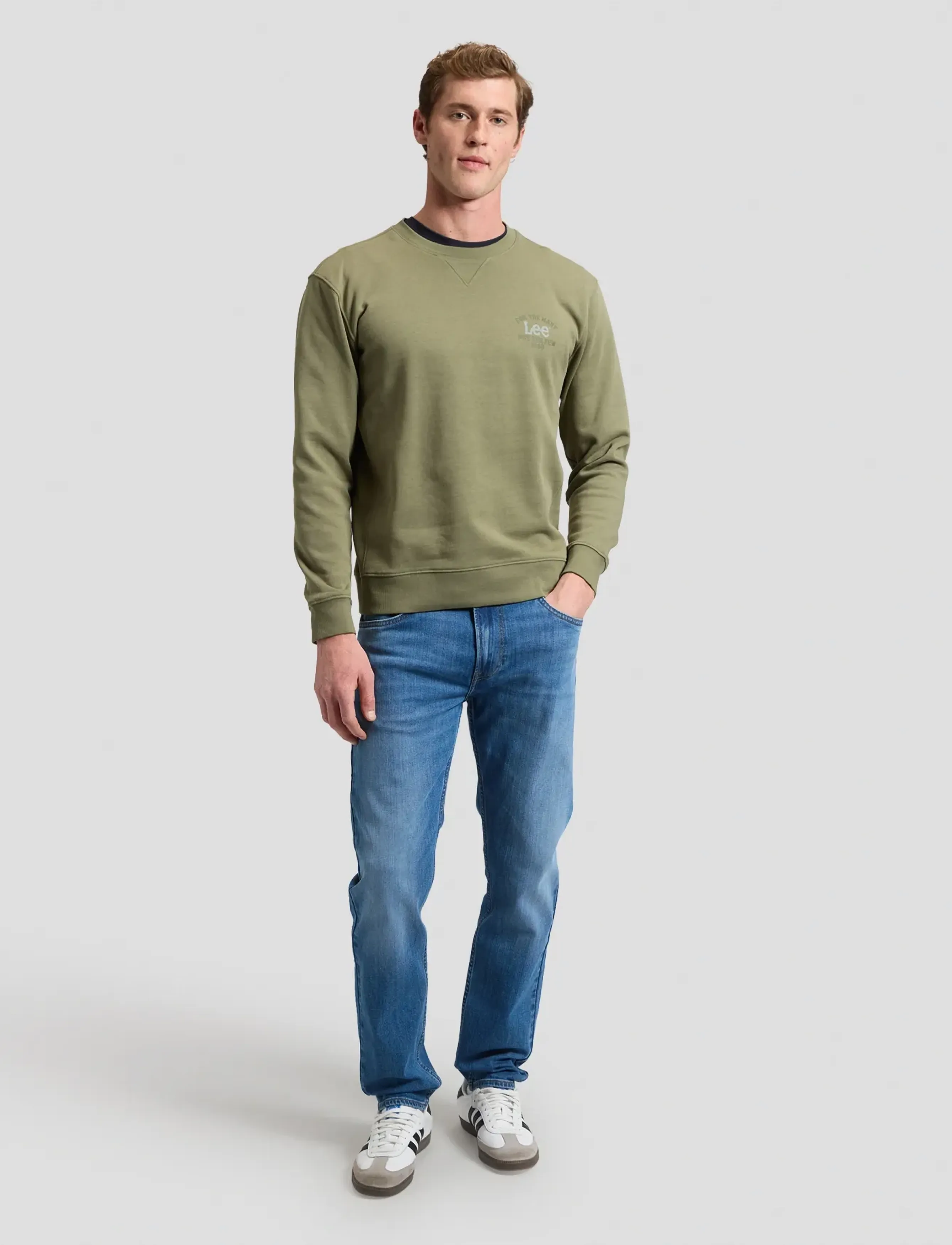 Lee Jeans - SMALL LOGO SWS - herbstersparnisse - mercantile green - 3