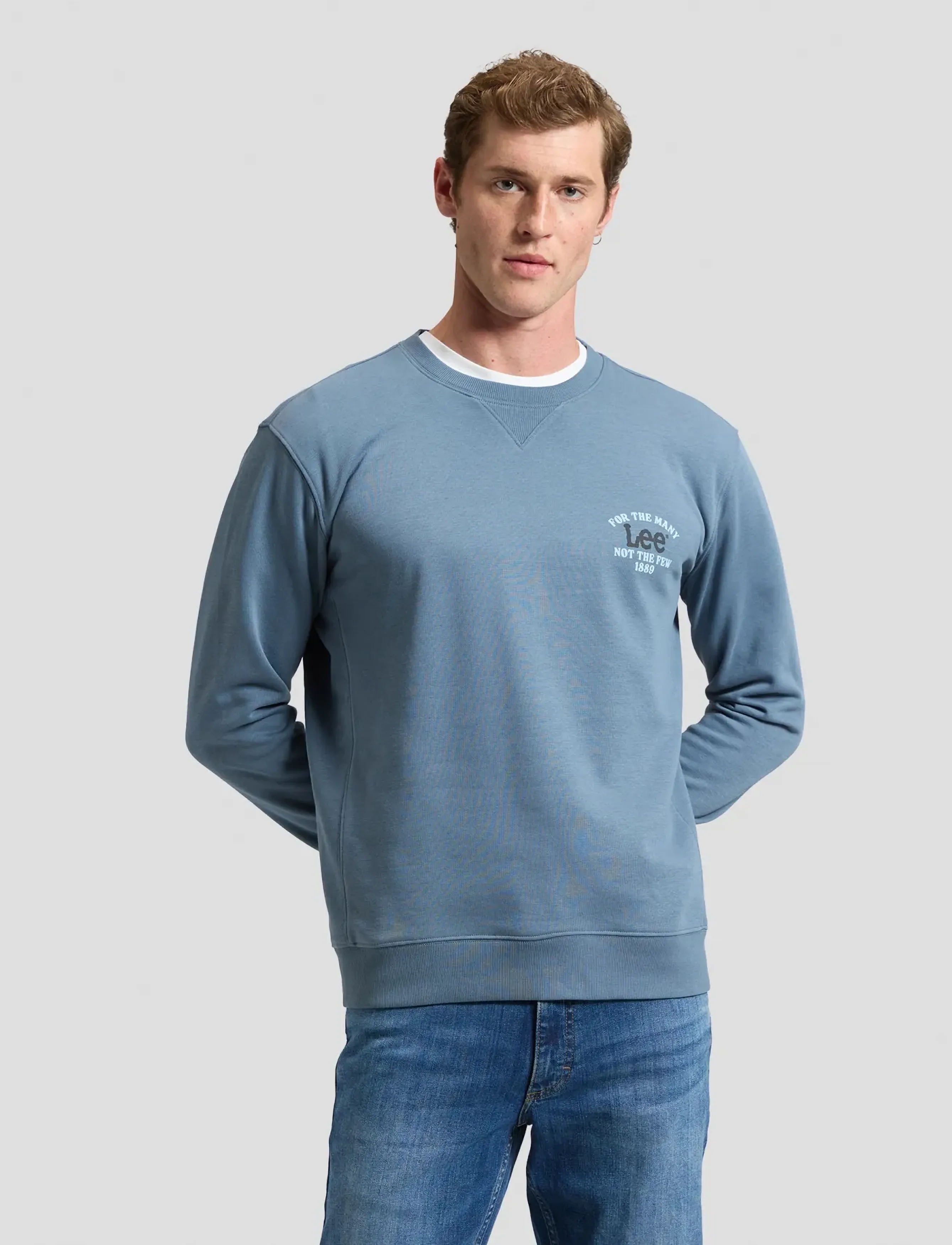 Lee Jeans - SMALL LOGO SWS - herbstersparnisse - vintage blue - 0