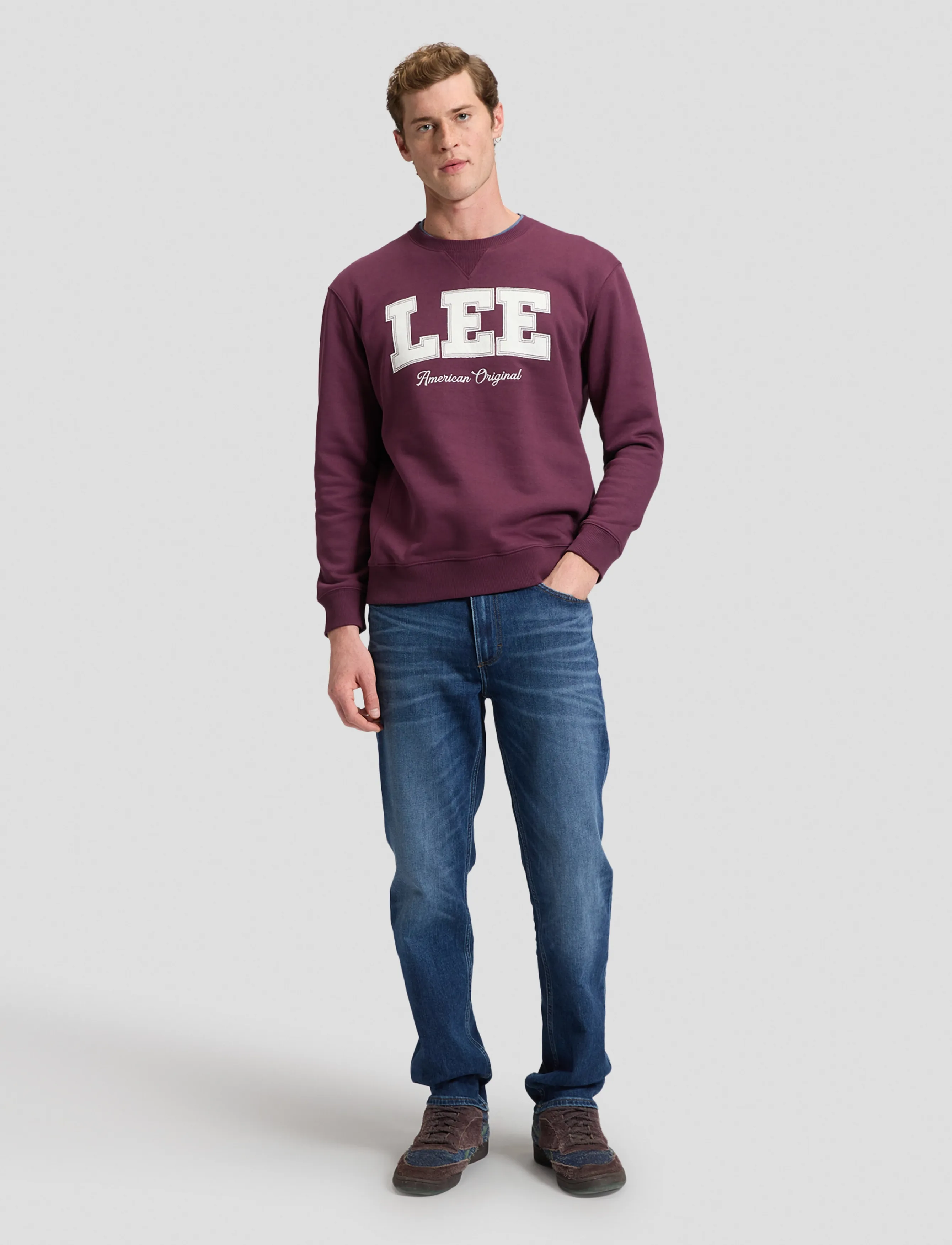 Lee Jeans - LEE ORIGINAL CREW - sweatshirts - fig - 3