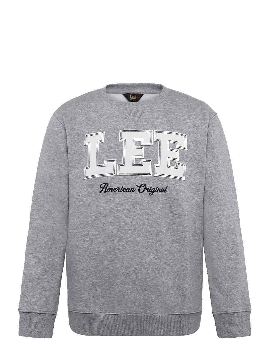 Lee Jeans - LEE ORIGINAL CREW - truien - mid grey mele - 1
