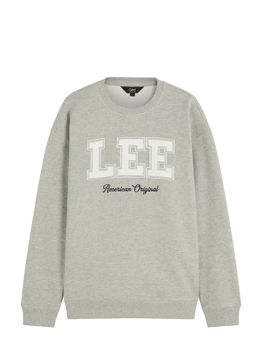 Lee Jeans - LEE ORIGINAL CREW - sweatshirts - mid grey mele - 1
