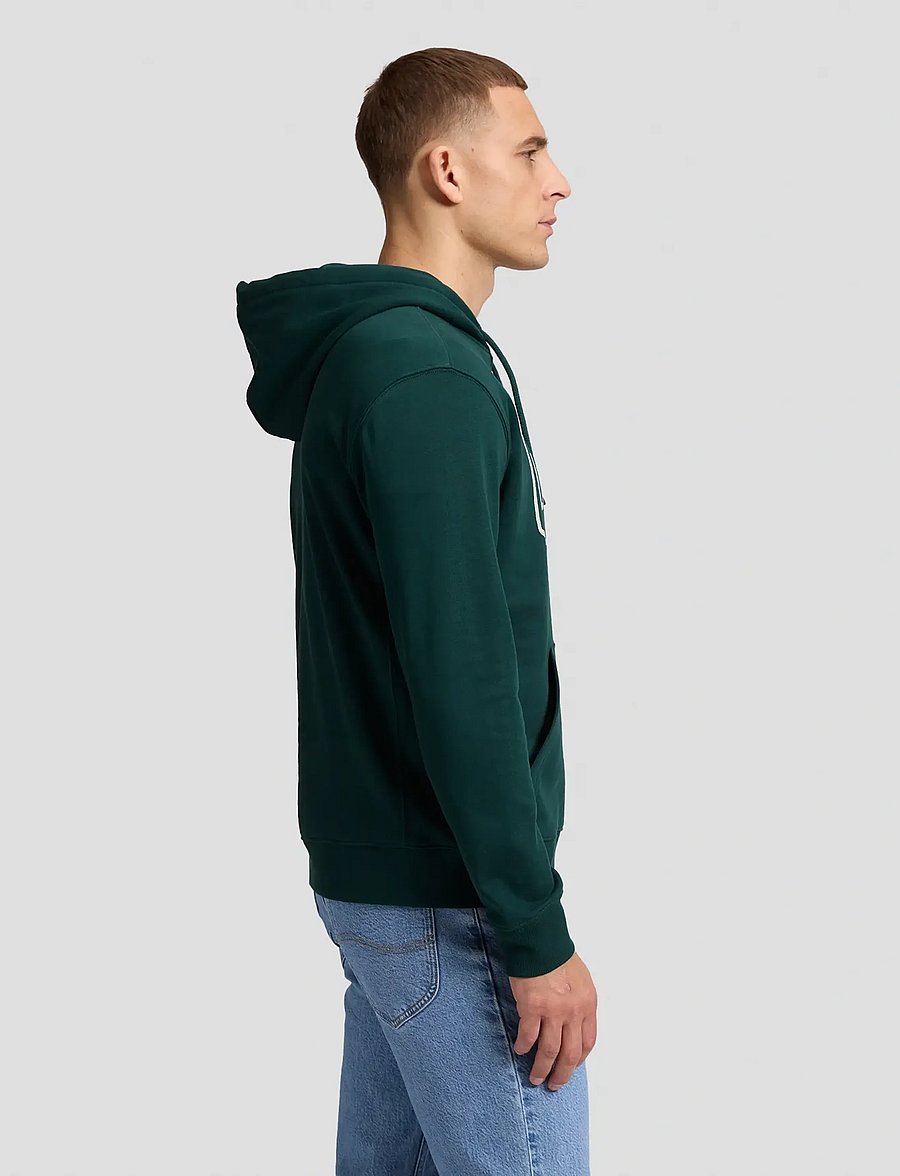 Lee Jeans - BIG LOGO HOODIE - hoodies - jade forest - 4