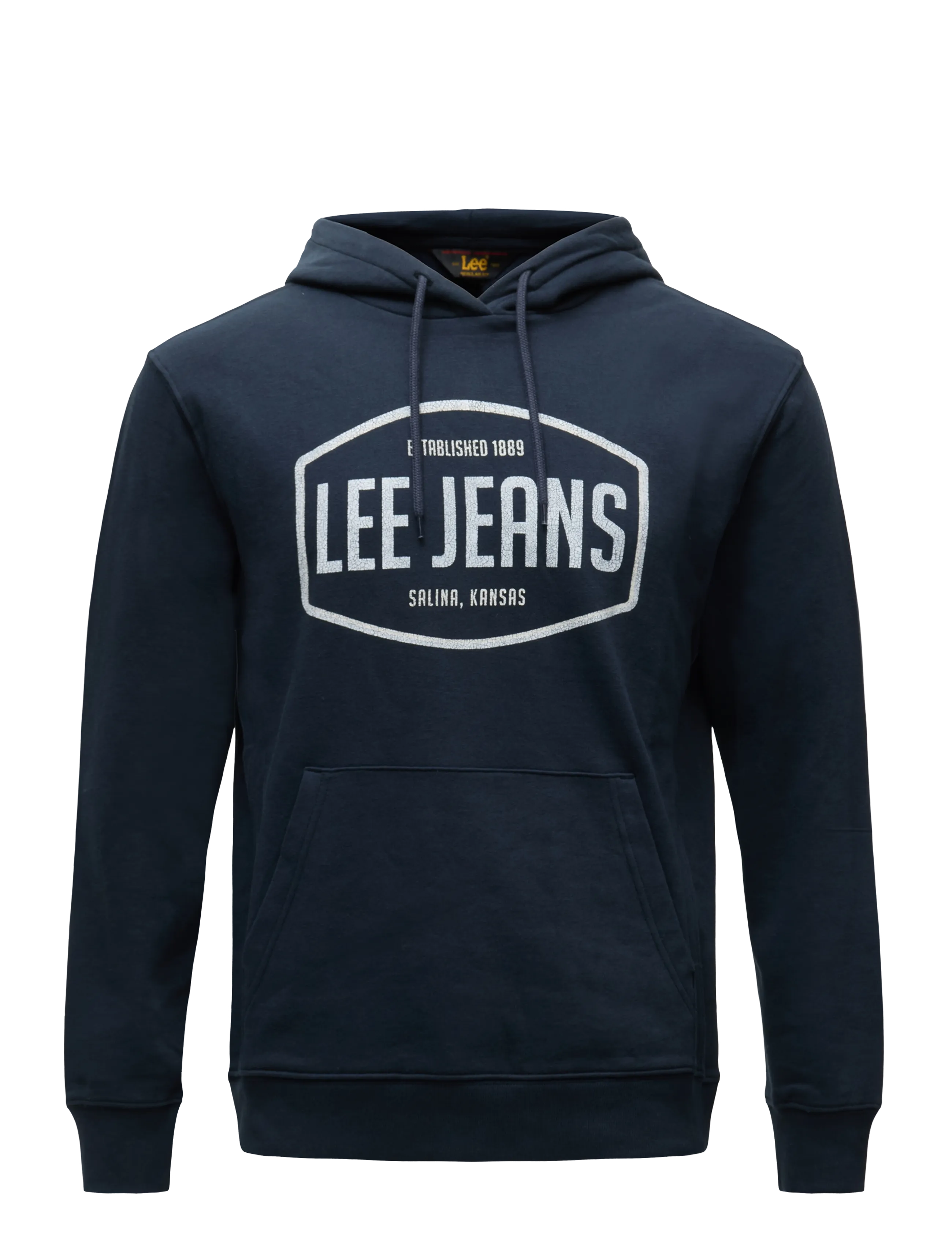 LEE JEANS Big Logo Hoodie Navy - S - Herren
